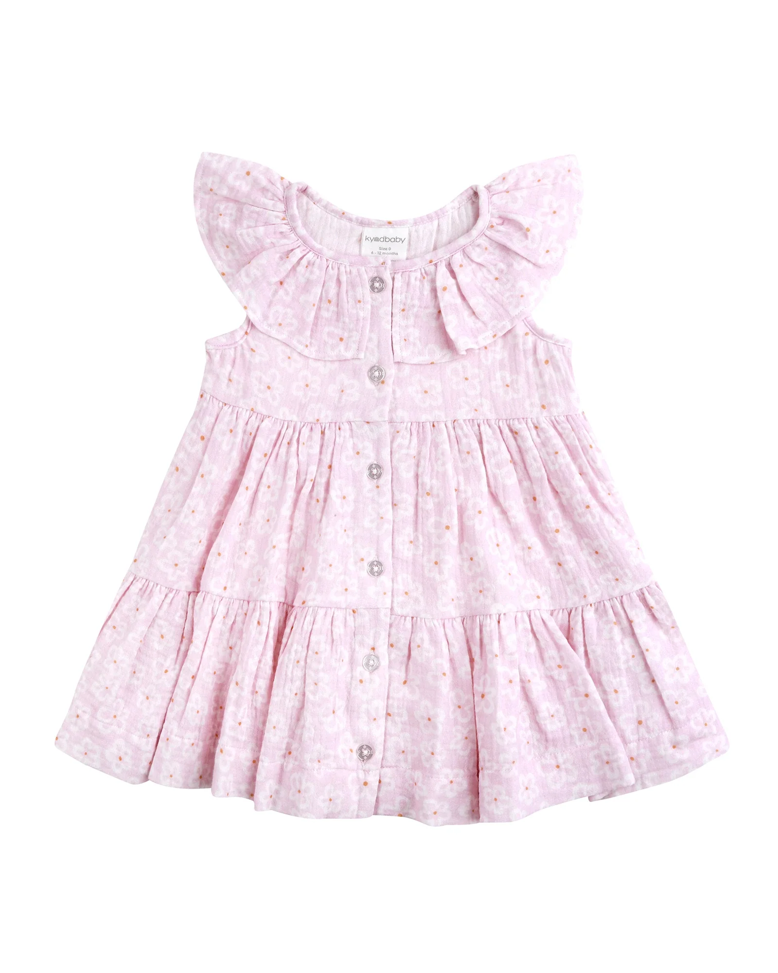 Kynd Baby Tirred Dress Frangipani - Size 2