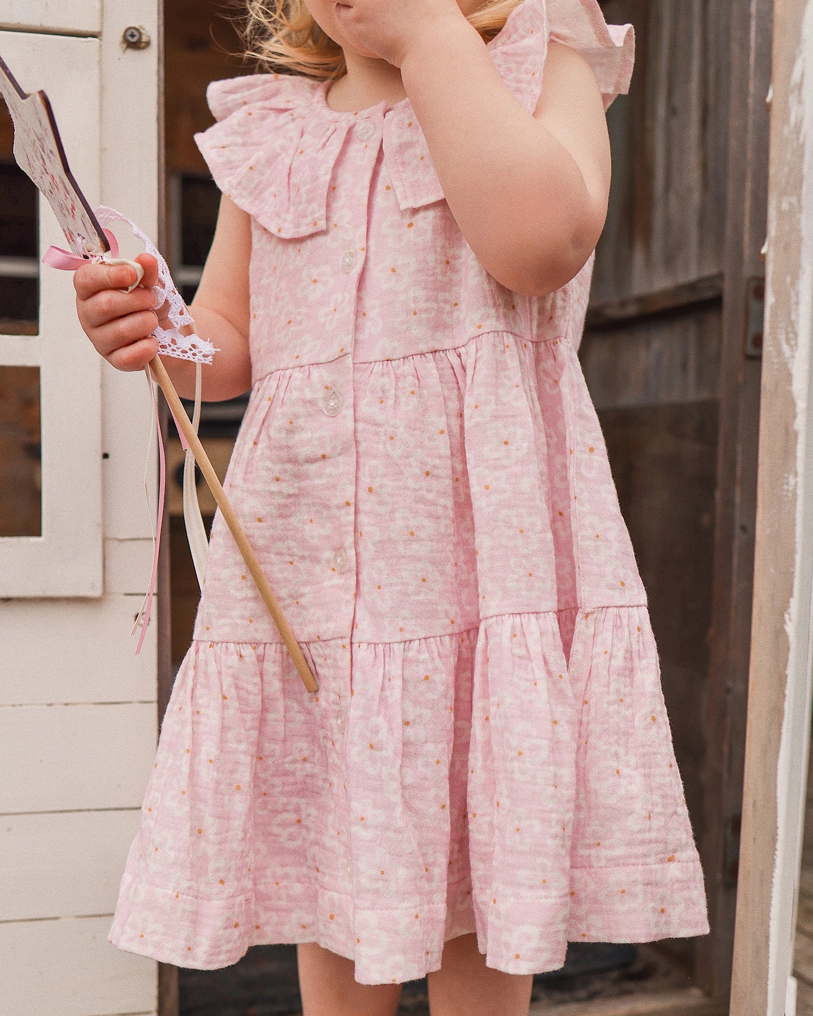 Kynd Baby Tirred Dress Frangipani - Size 2 - Image 7