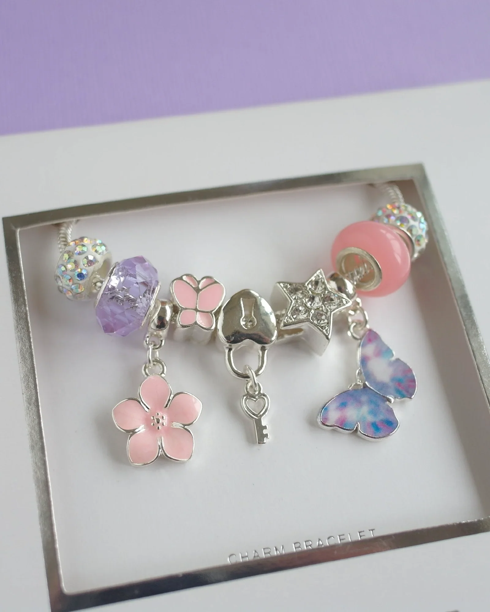 Butterfly Magic Charm Bracelet Boxed - Image 2