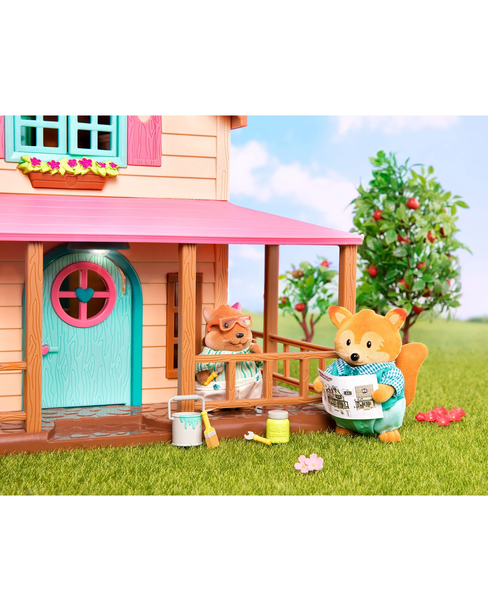 The Tippytail Foxes Miniature Animal Figurine Set - Image 8