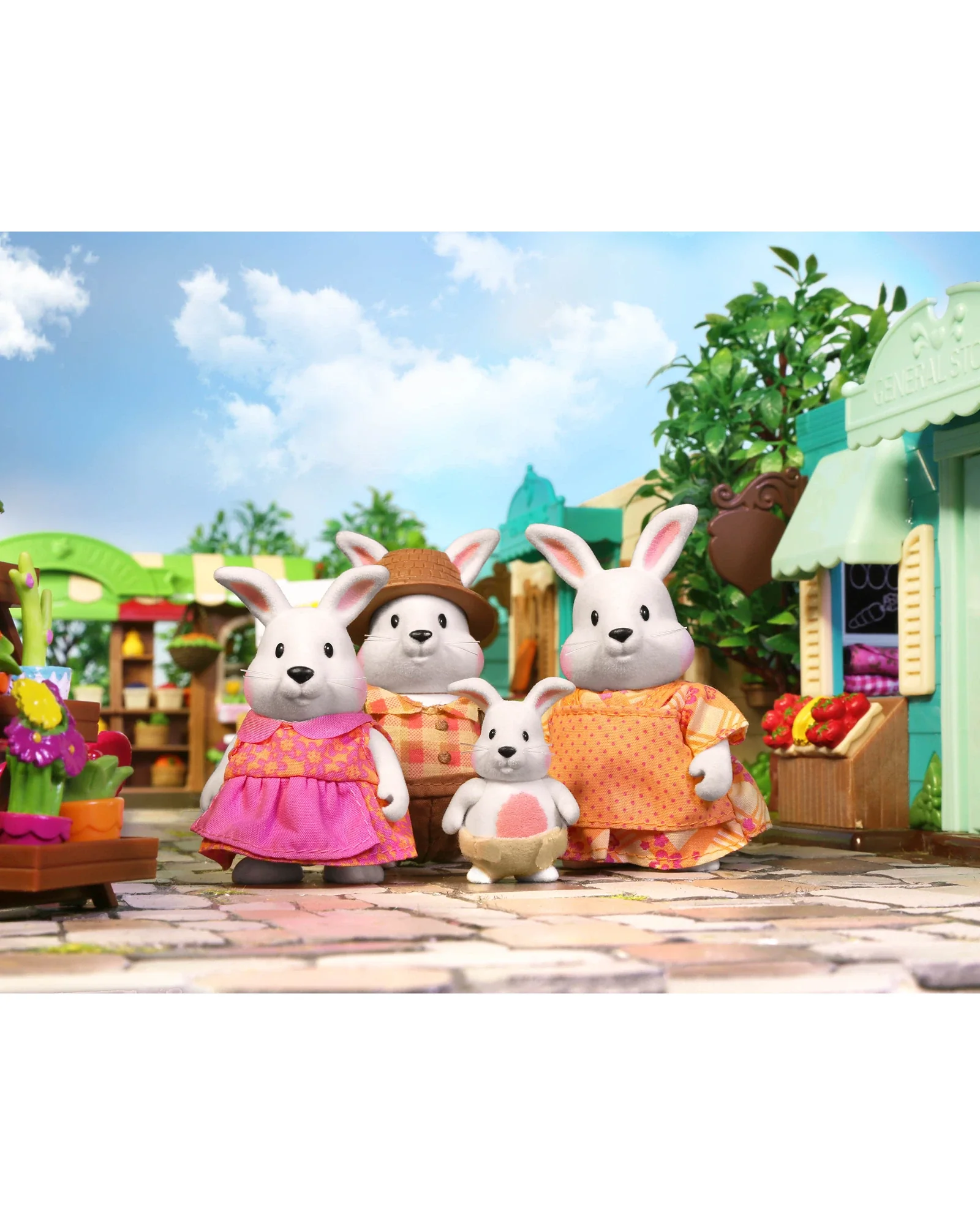 The Hoppingood Rabbits Miniature Animal Figurine Set - Image 3