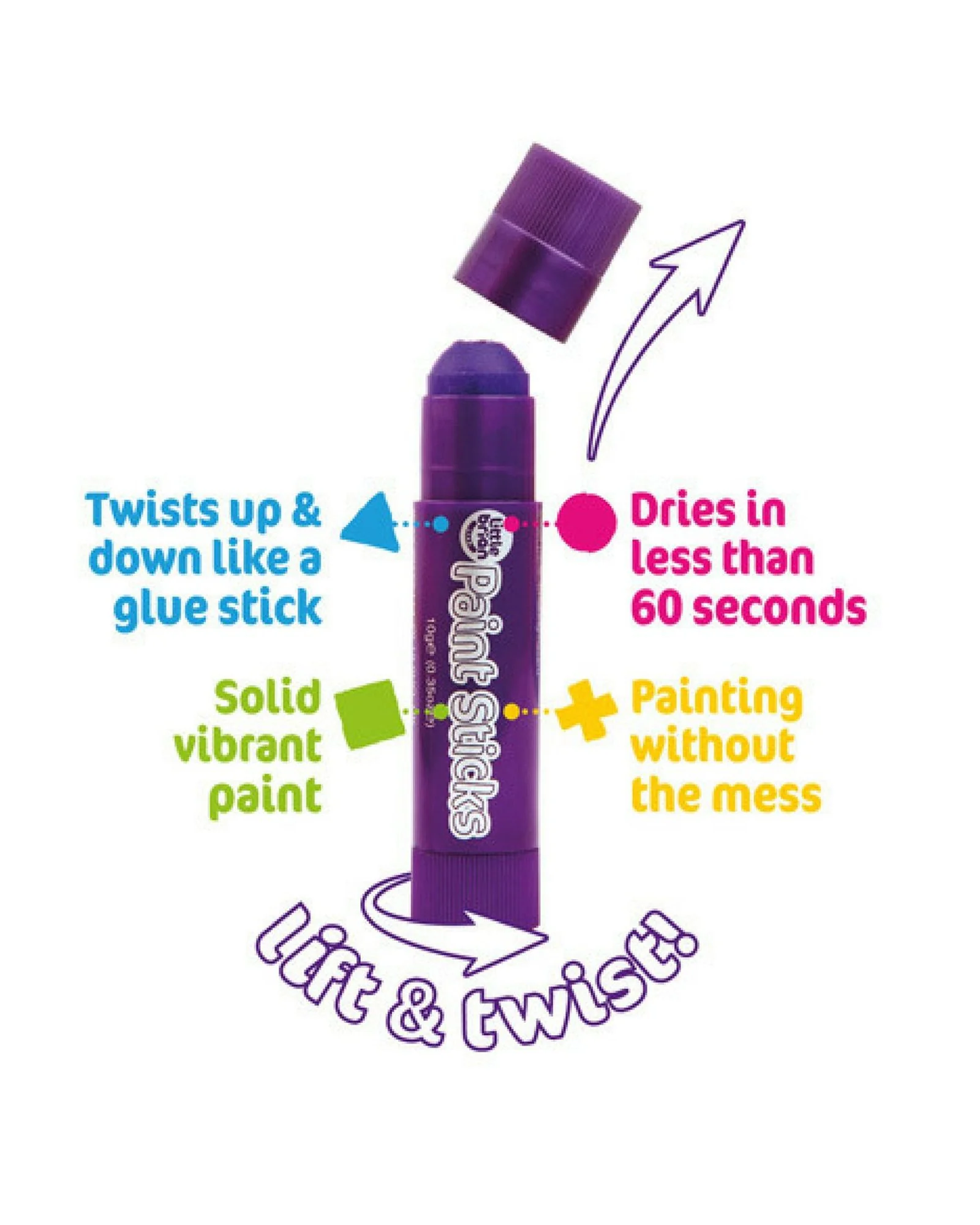 Little Brian Paint Sticks Classic 12PK - Image 2