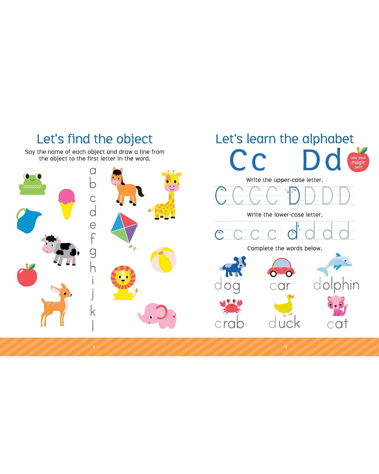 Little Genius Vol. 2 Fading Ink Magic Tracing Book Word Fun - Image 2