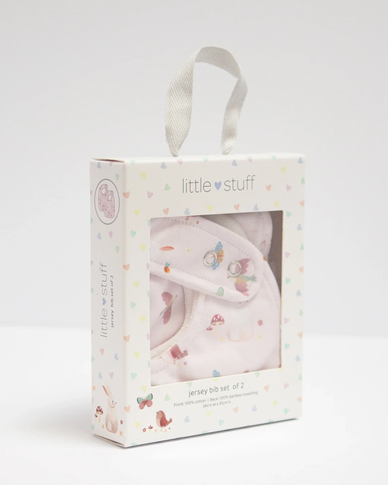 Butterfly Garden Jersey Bibs Set Of 2 - Image 4