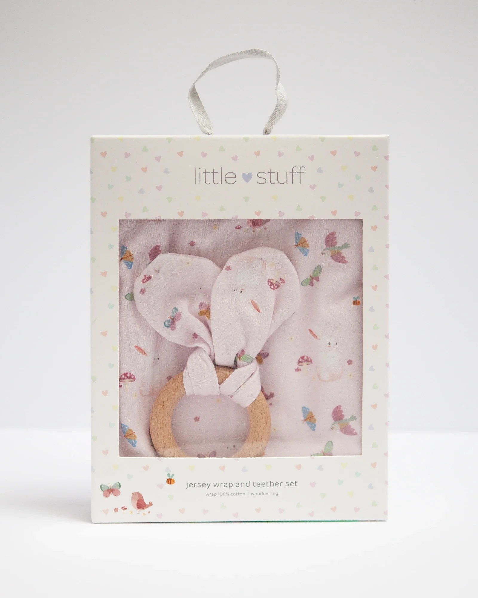 Butterfly Garden Jersey Wrap With Teether Gift Set - Image 4