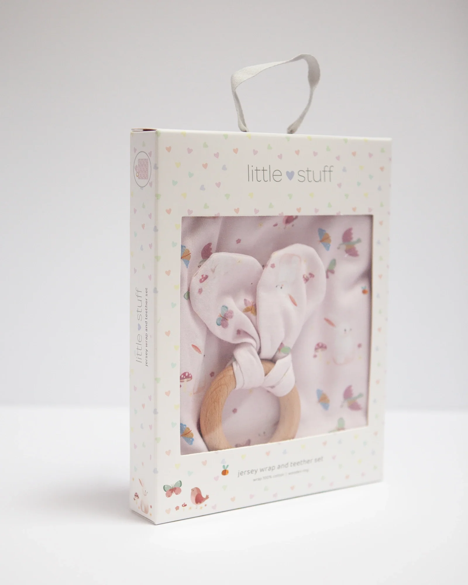 Butterfly Garden Jersey Wrap With Teether Gift Set - Image 5