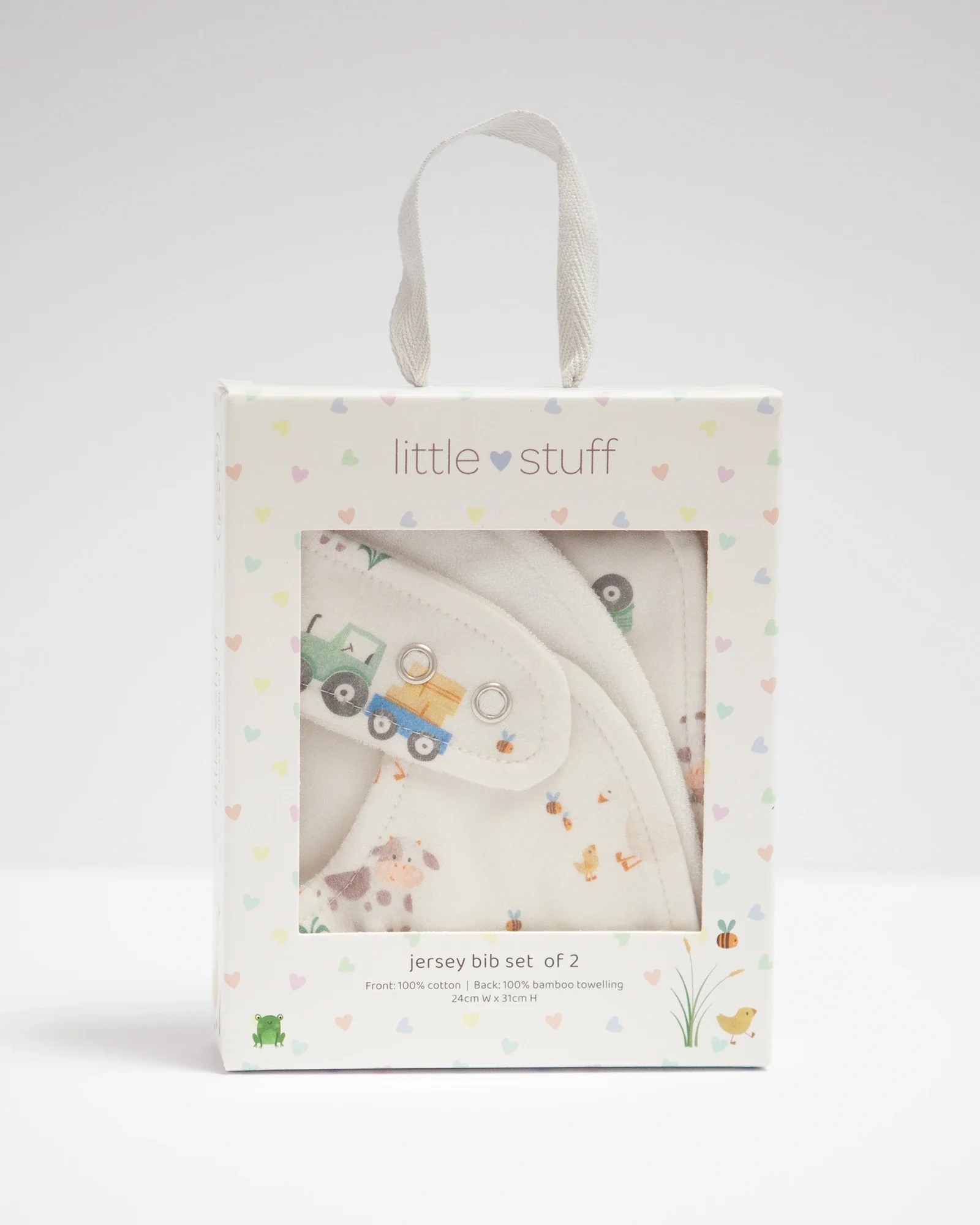 Farm Friends Jersey Bibs Set Of 2 - Image 3