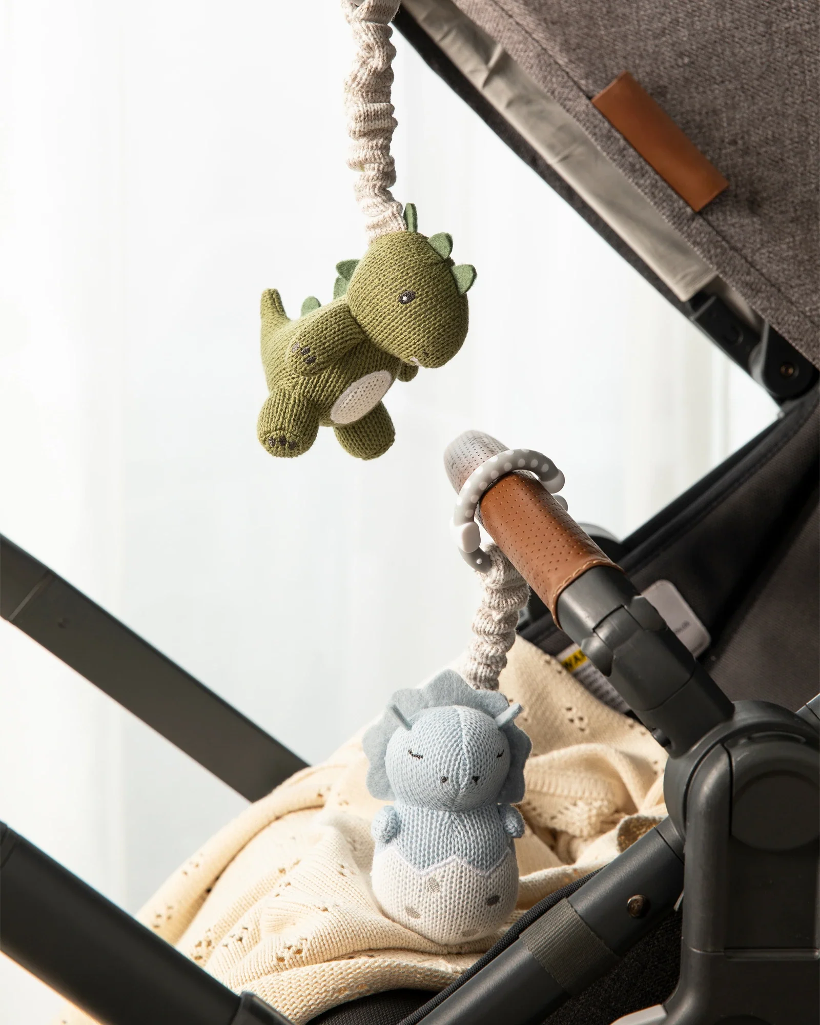 Living Textiles 2 Pack Stroller Toy - Dinosaur - Image 3