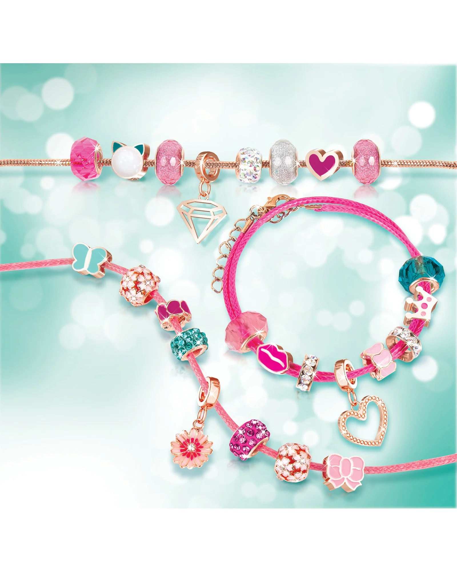 Halo Charms Bracelets Think Pink - Image 3