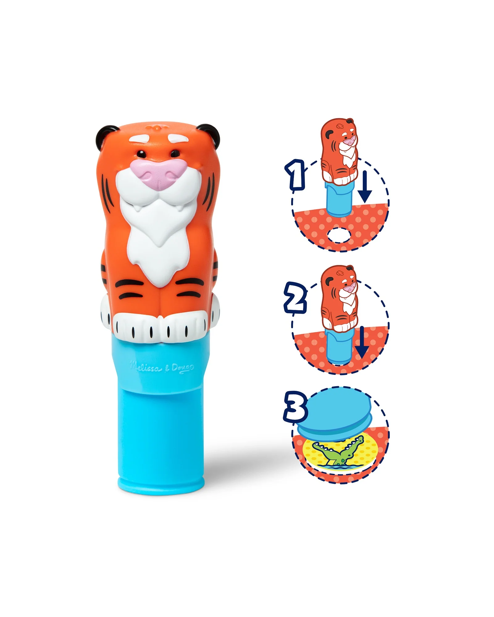 Melissa and Doug Sticker Wow Sticker Stamper And Activity Pad Tiger - Image 2