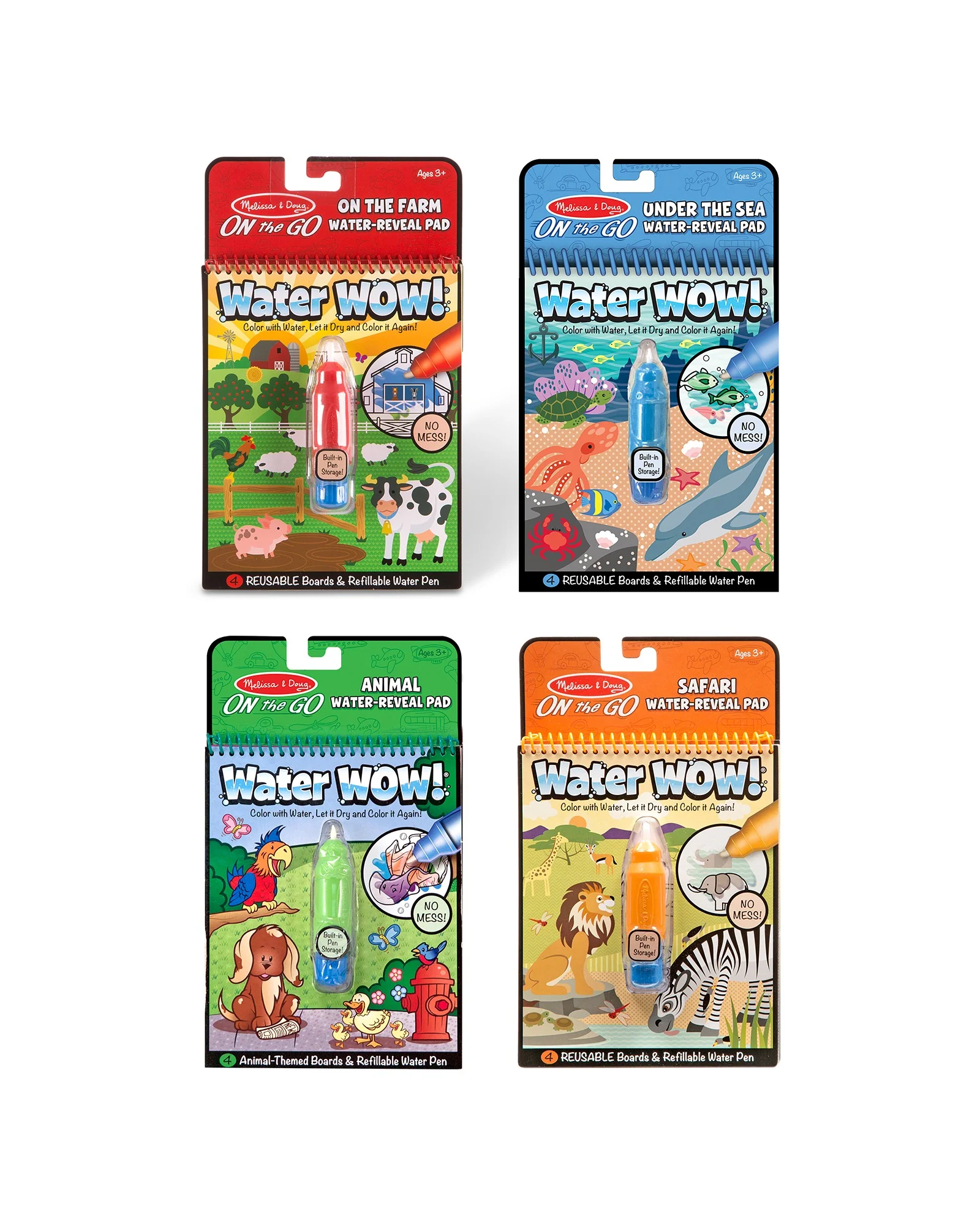 Melissa and Doug Water Wow Amazing Animals Deluxe Pack - Image 2