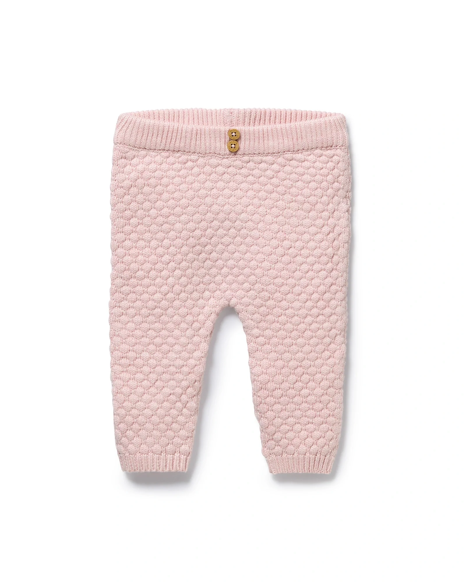 Marshmallow Organic Knitted Bubble Legging 0-3 mths