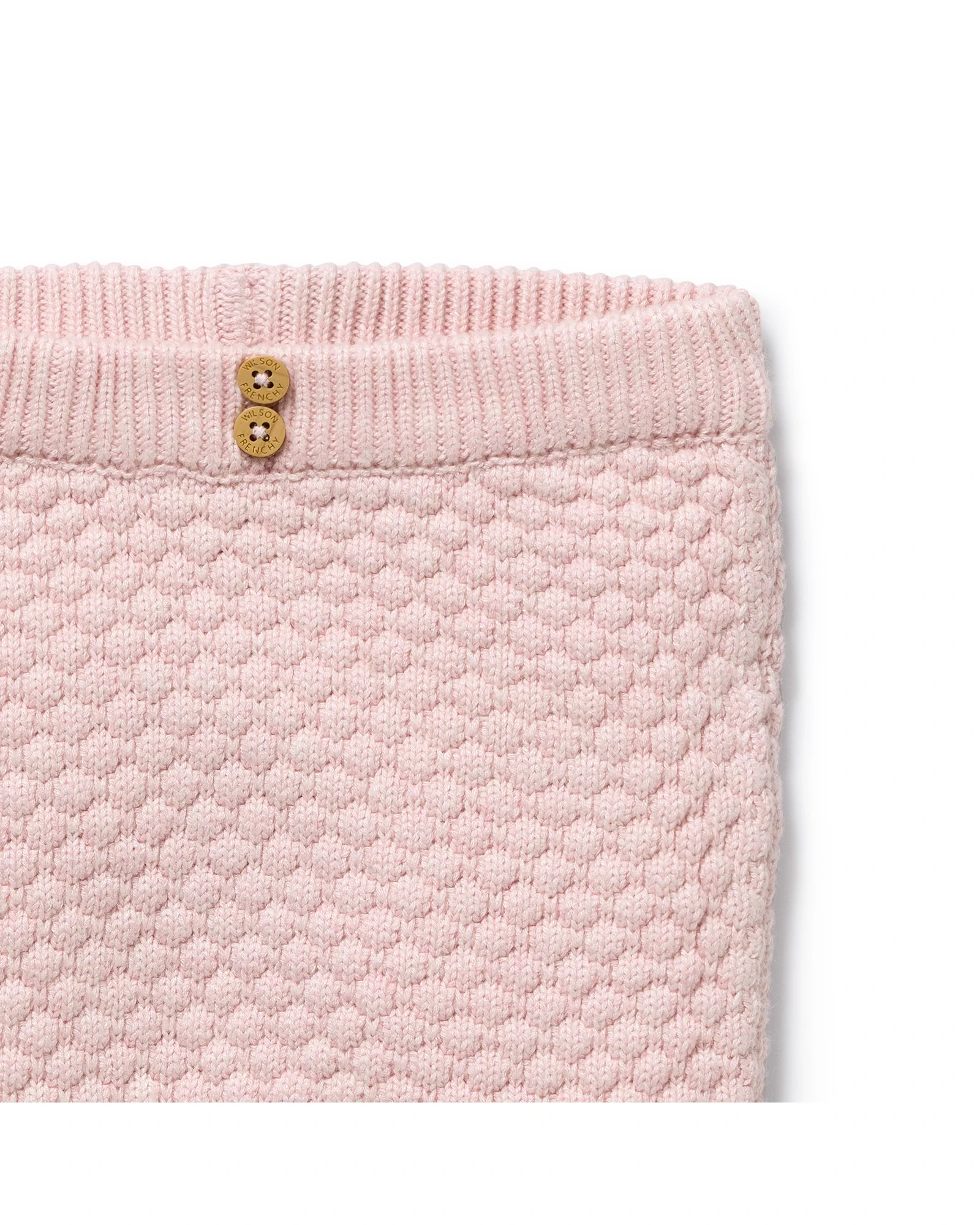 Marshmallow Organic Knitted Bubble Legging 0-3 mths - Image 3
