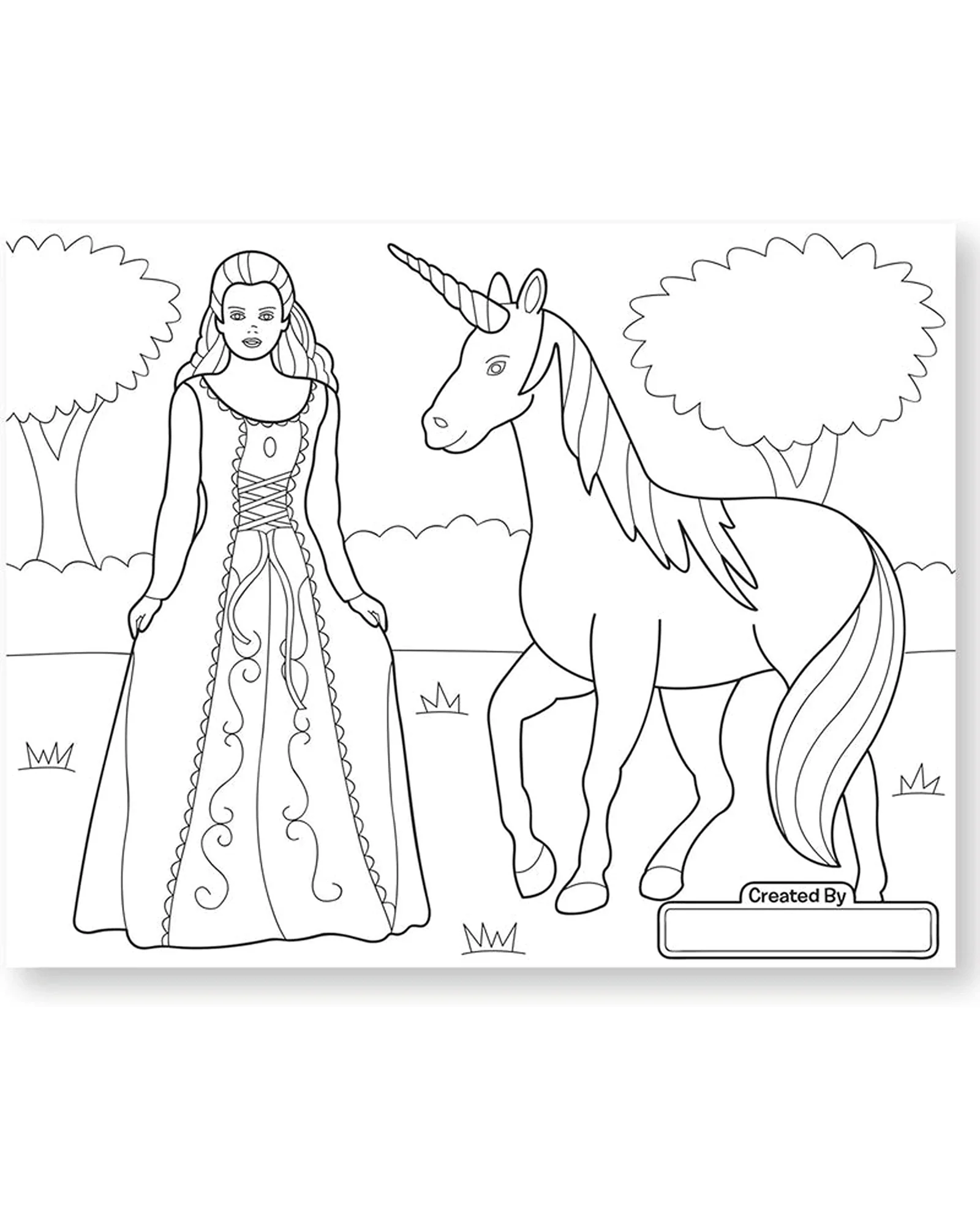 Melissa Doug Jumbo Princess Colour Pad