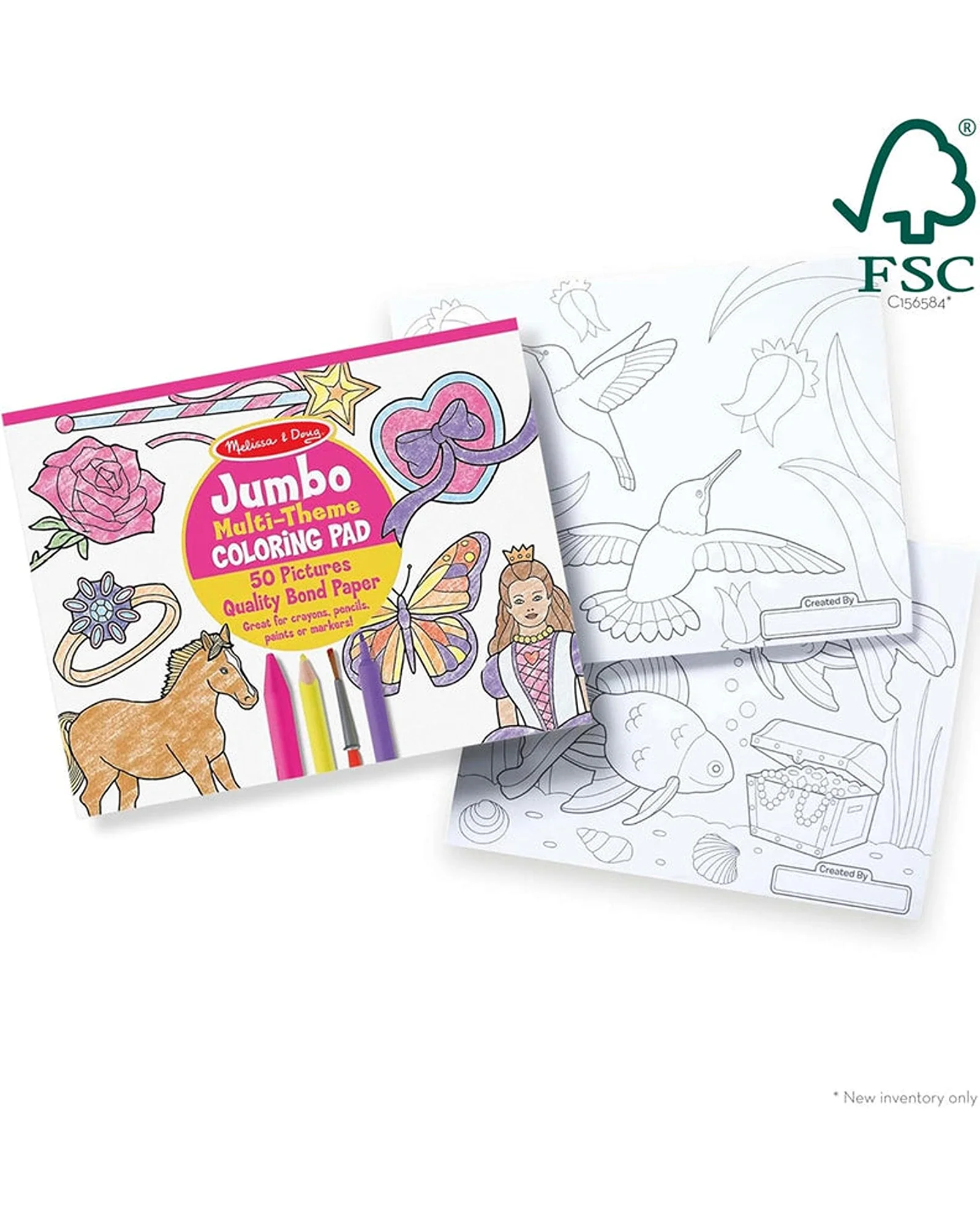 Melissa Doug Jumbo Princess Colour Pad - Image 2