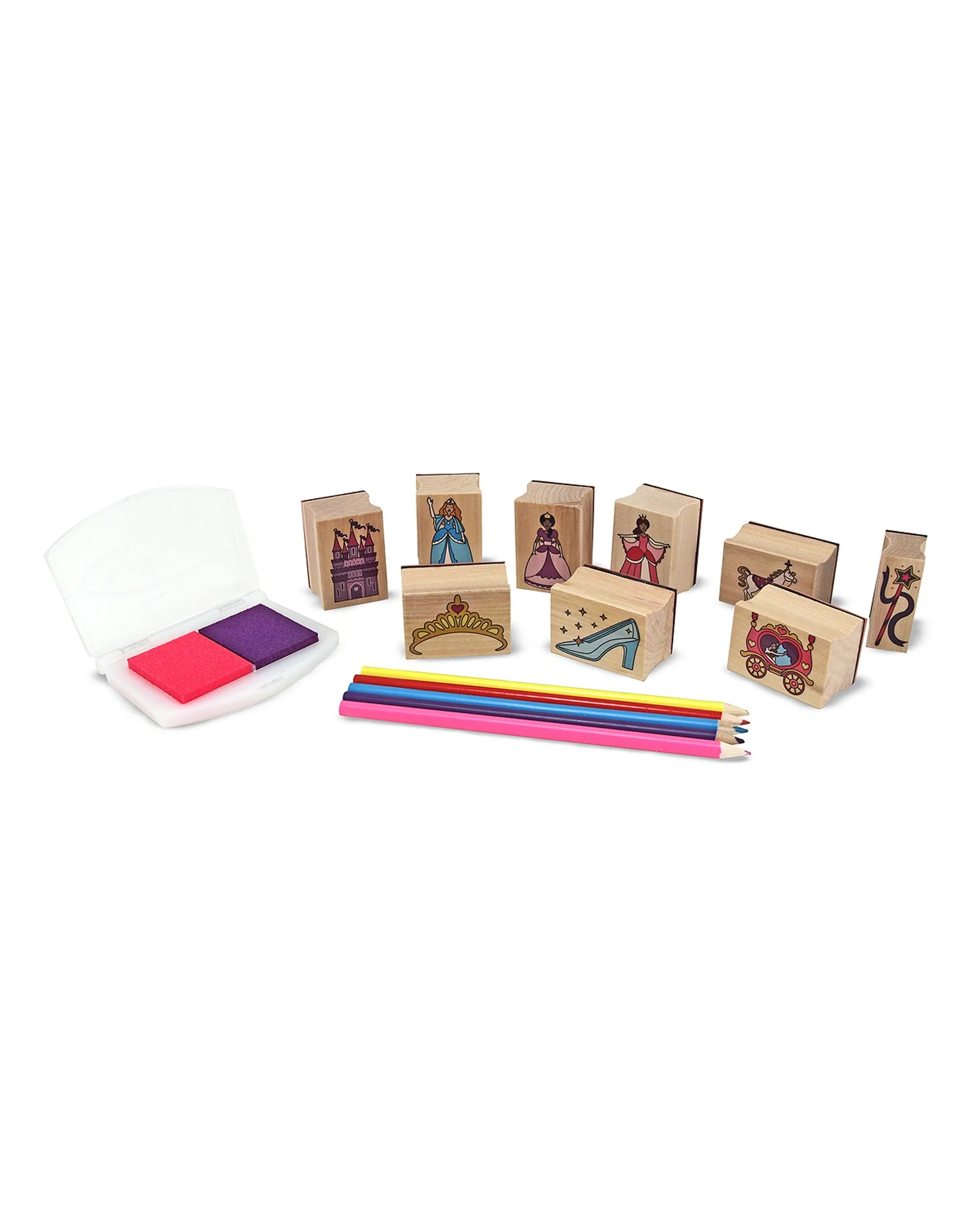 Melissa Doug Wooden Princess Stamp Set - Image 3