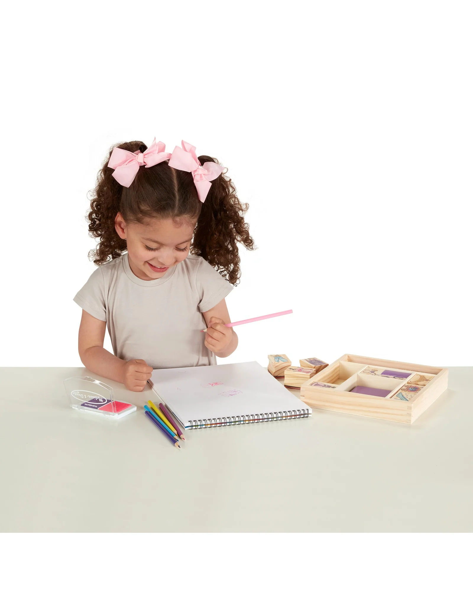 Melissa Doug Wooden Princess Stamp Set - Image 6