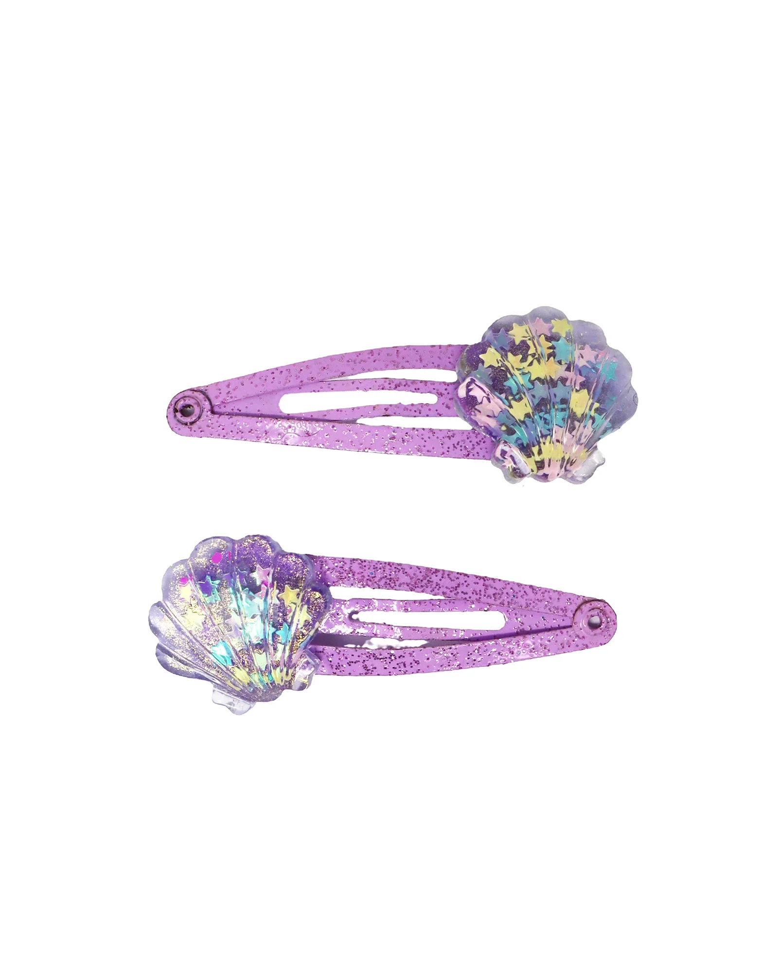 Mermaid Glitter Shell Hair Clips - Assorted - Image 3