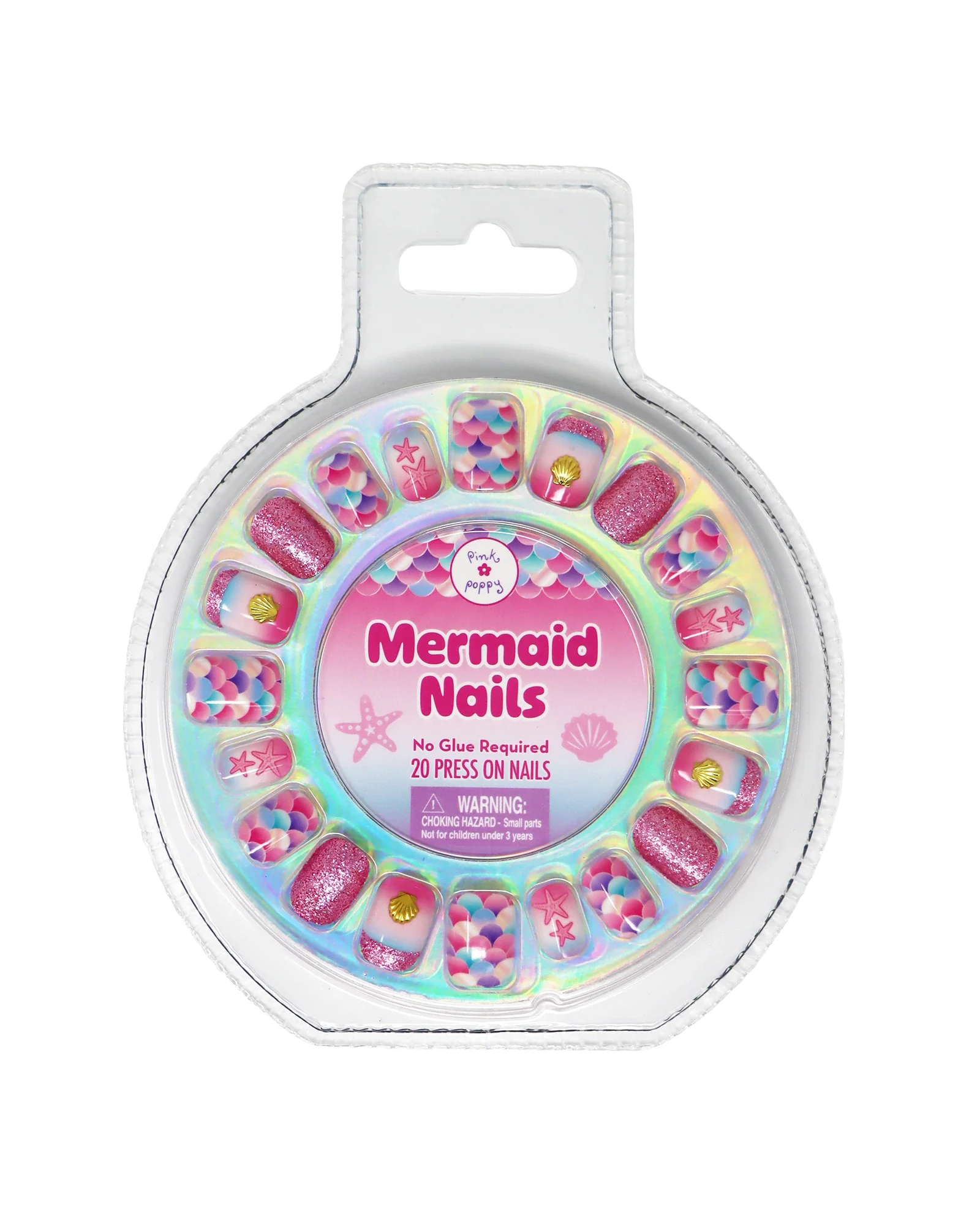 Mermaid Sparkle 3D Press On Nails