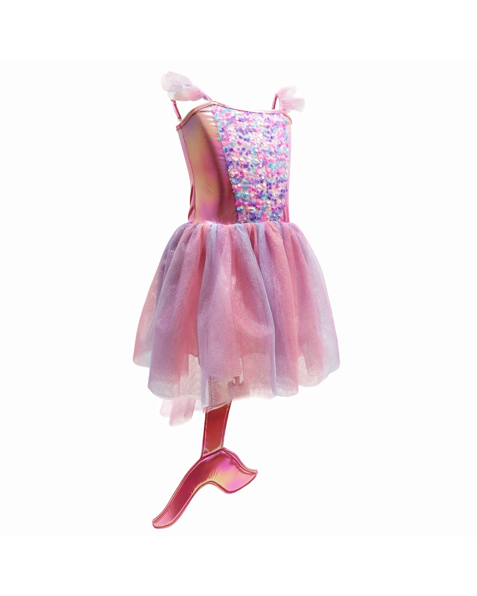 Mermaid Sparkle Dress With Tail Size 3-4 - Image 3