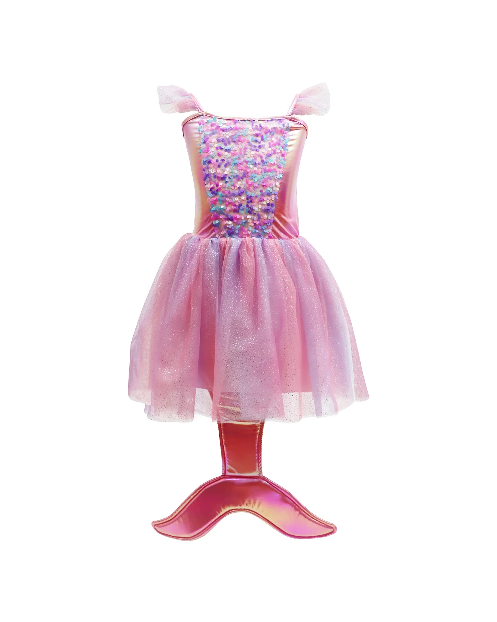 Mermaid Sparkle Dress With Tail Size 5-6