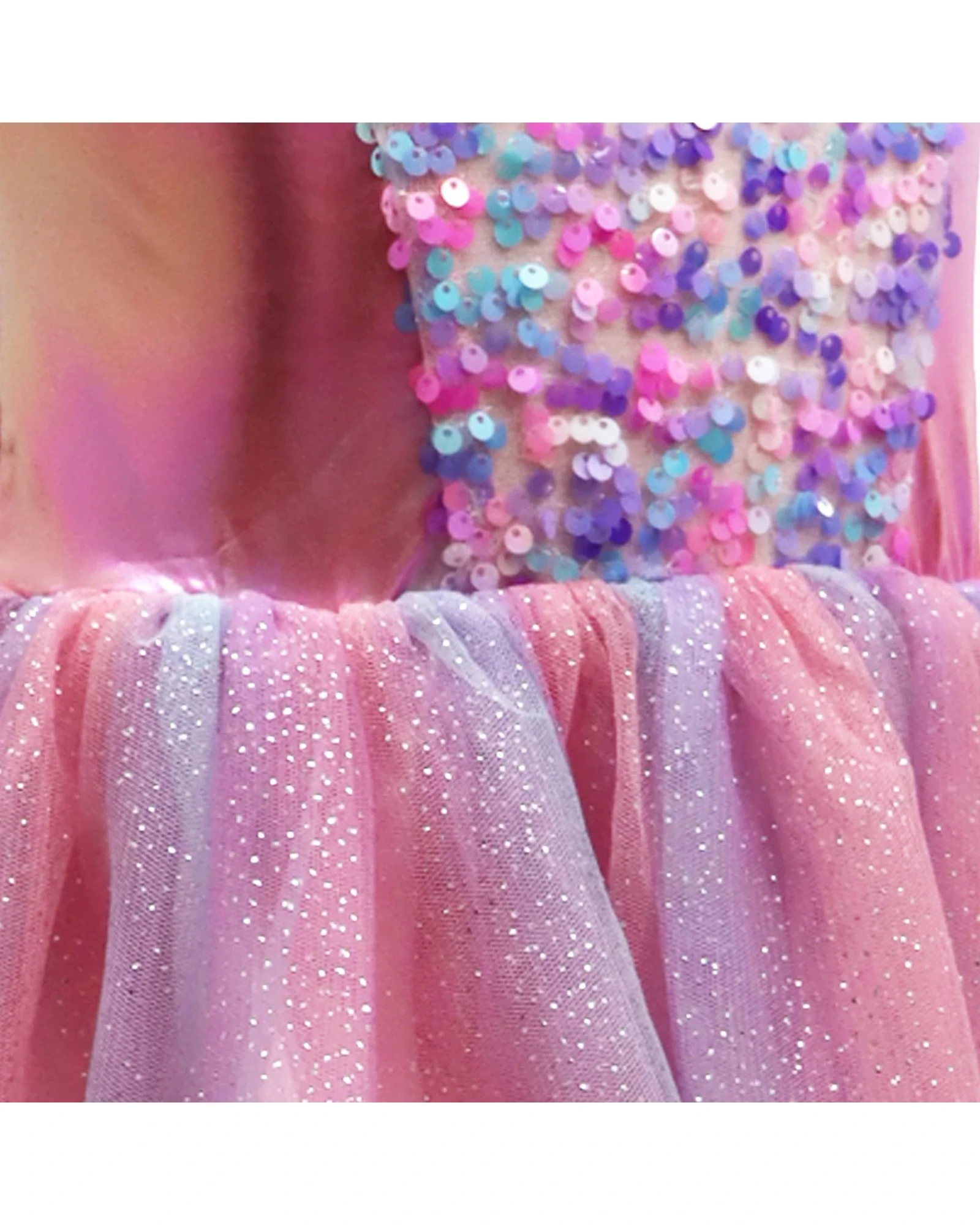 Mermaid Sparkle Dress With Tail Size 5-6 - Image 10