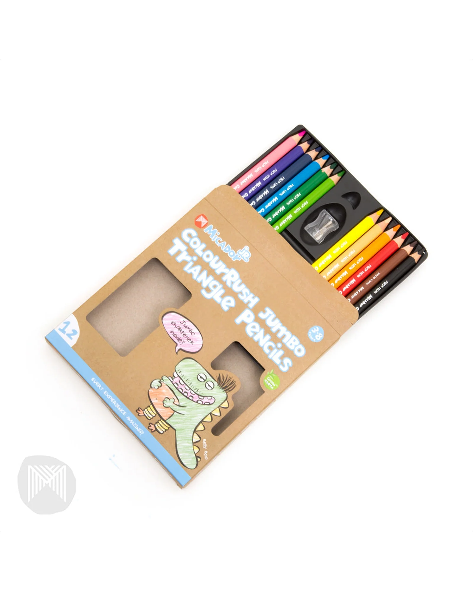 Micador Jr ColourRush Jumbo Triangle Pencil 12 Pack - Image 7