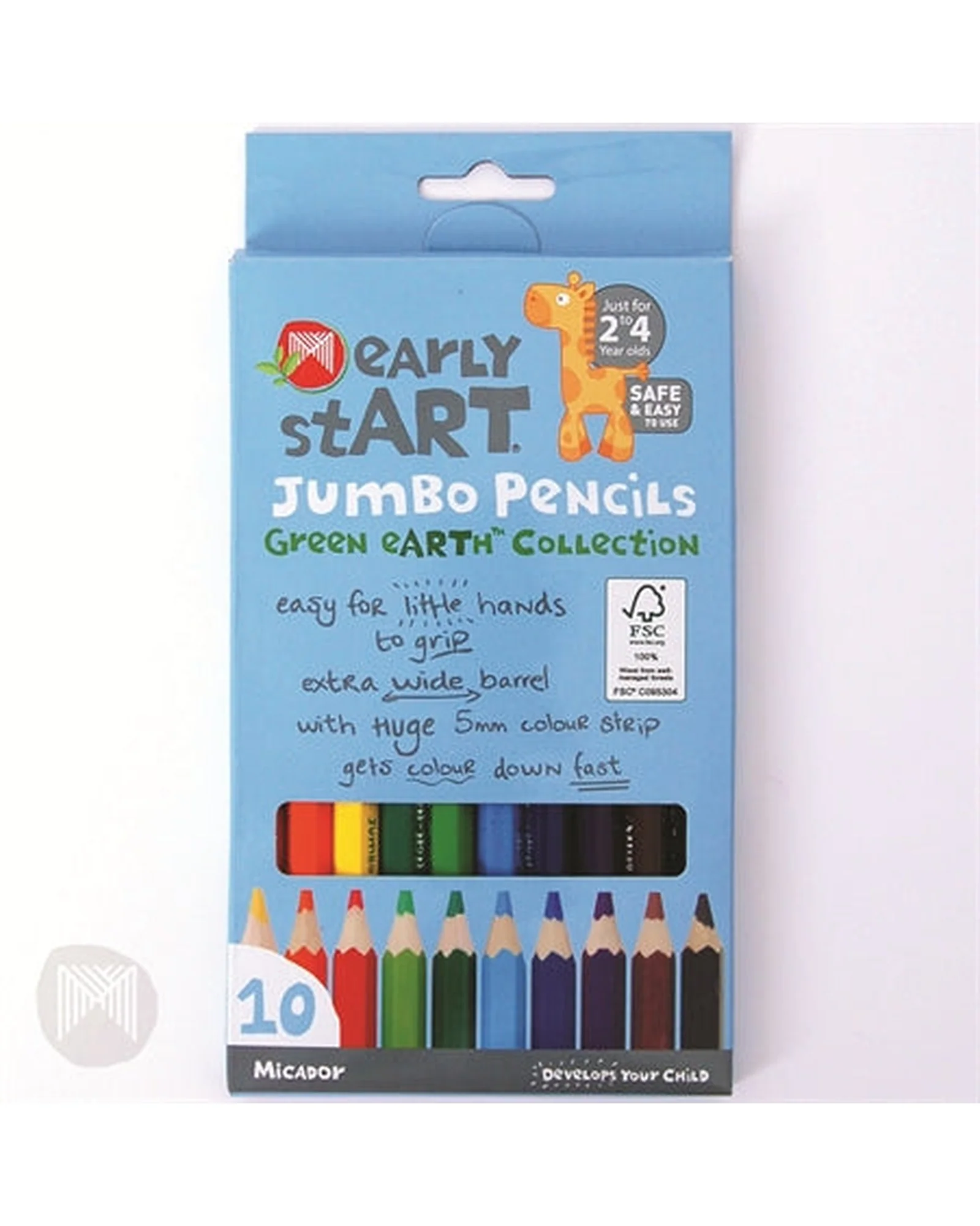 early stART Jumbo Pencils - FSC 100% Pack 10 - Image 2