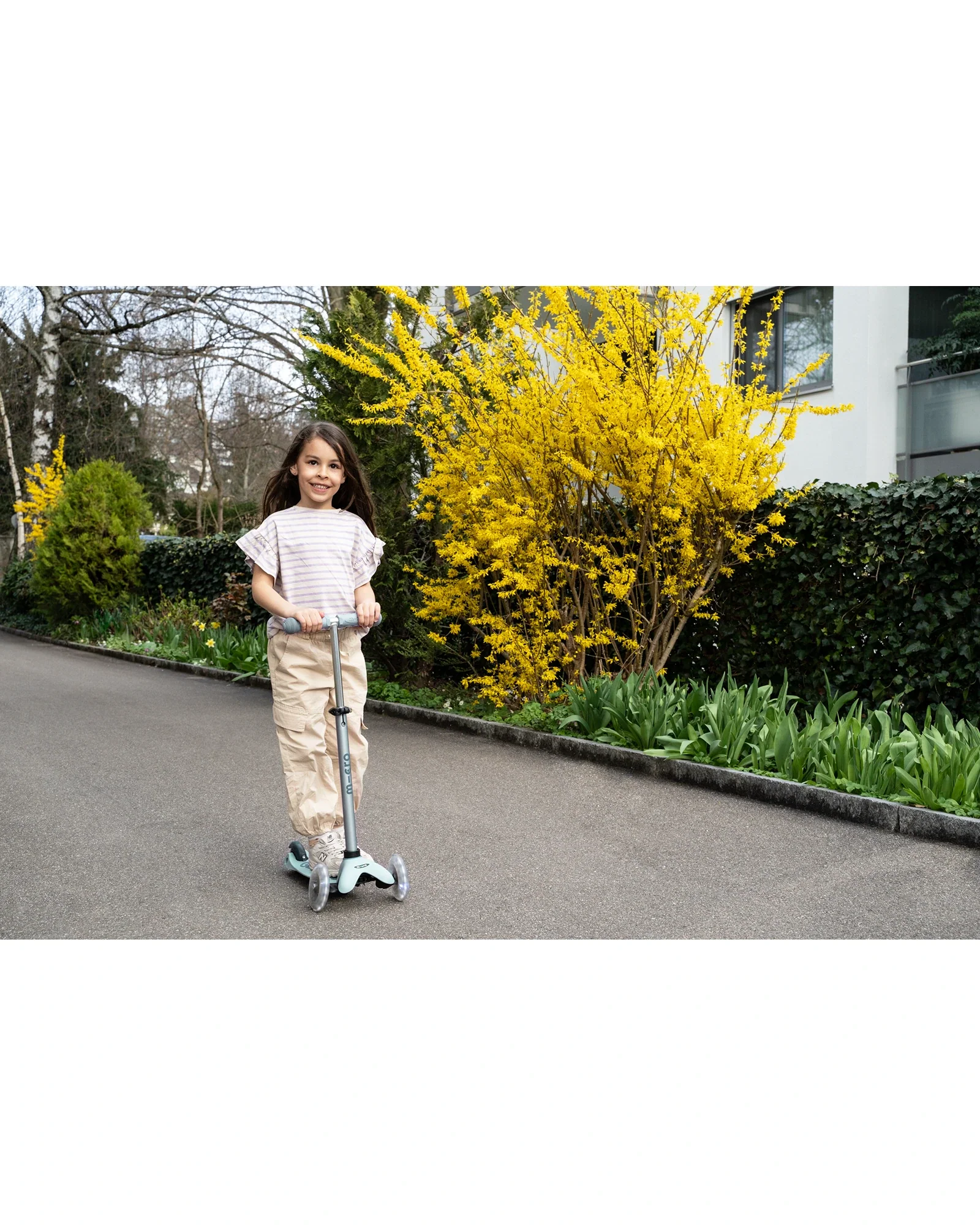 Micro Mini Deluxe 6-in-1 Rock & Go LED Scooter - Olive Sage - Image 12