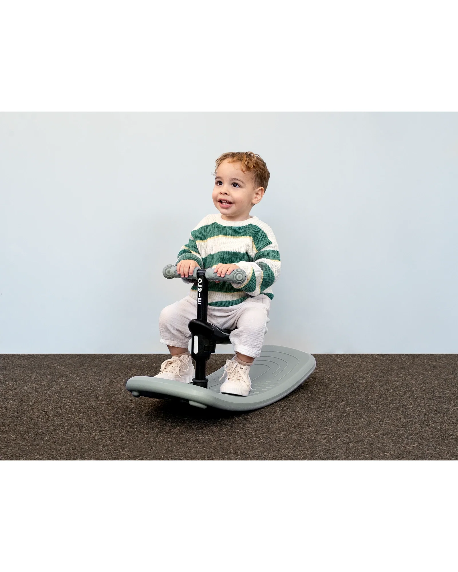 Micro Mini Deluxe 6-in-1 Rock & Go LED Scooter - Olive Sage - Image 15