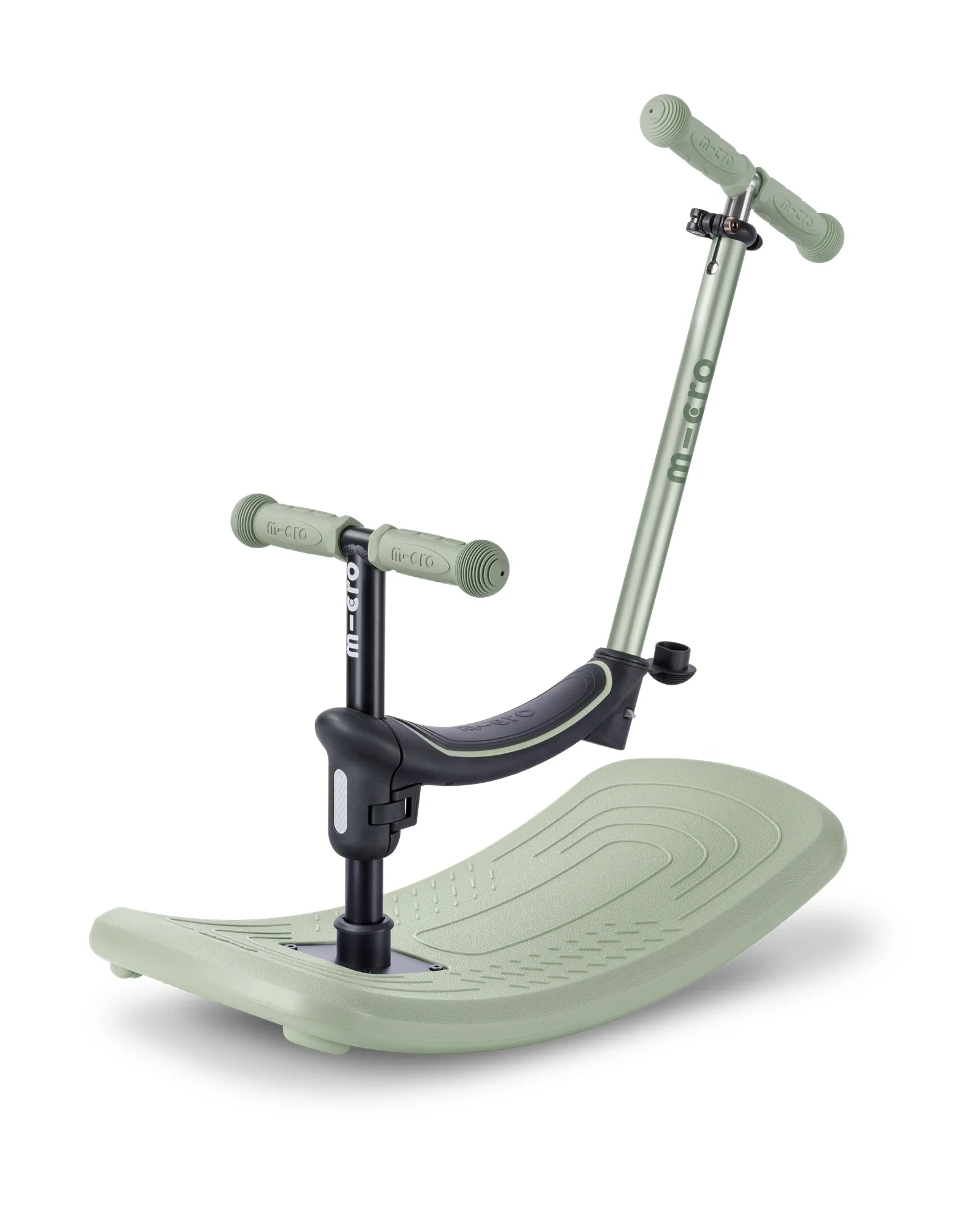 Micro Mini Deluxe 6-in-1 Rock & Go LED Scooter - Olive Sage - Image 4