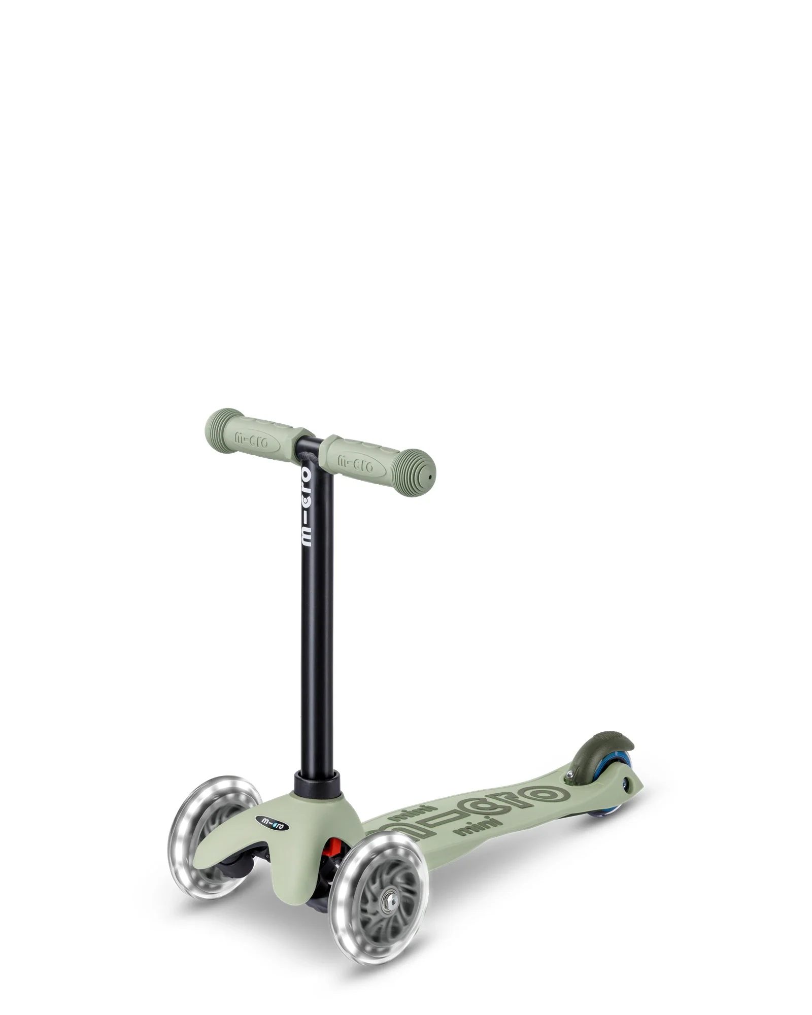 Micro Mini Deluxe 6-in-1 Rock & Go LED Scooter - Olive Sage - Image 5
