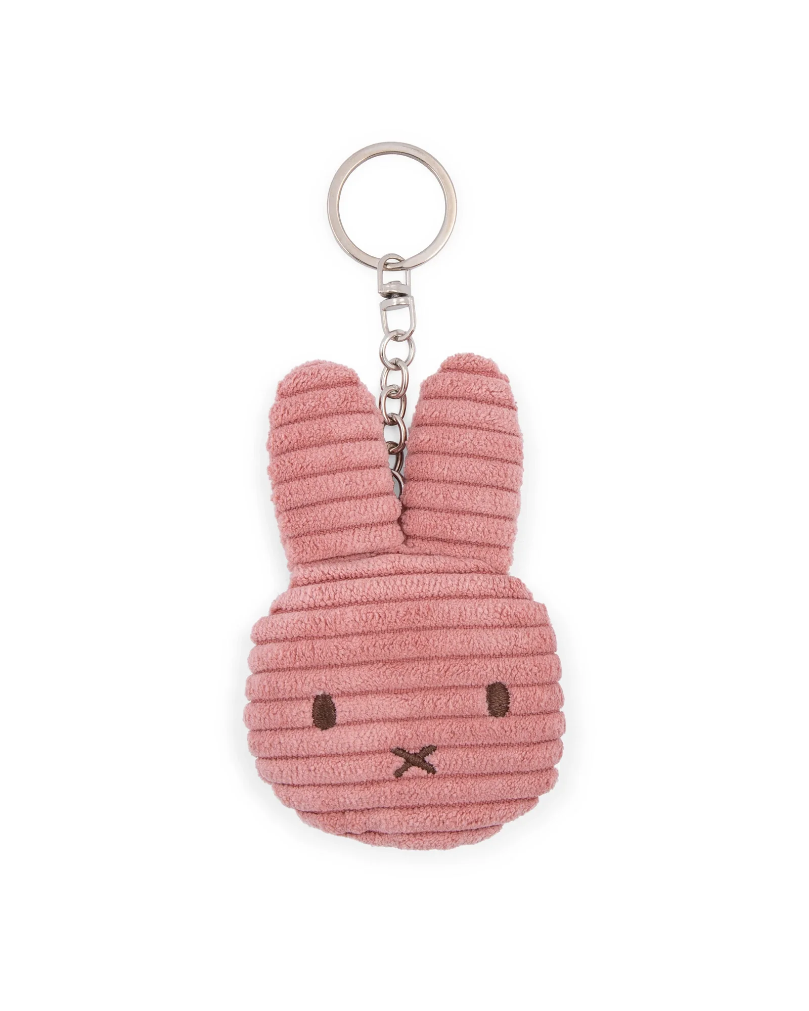 Miffy Flat Keychain ECO Corduroy Dusty Rose 10cm