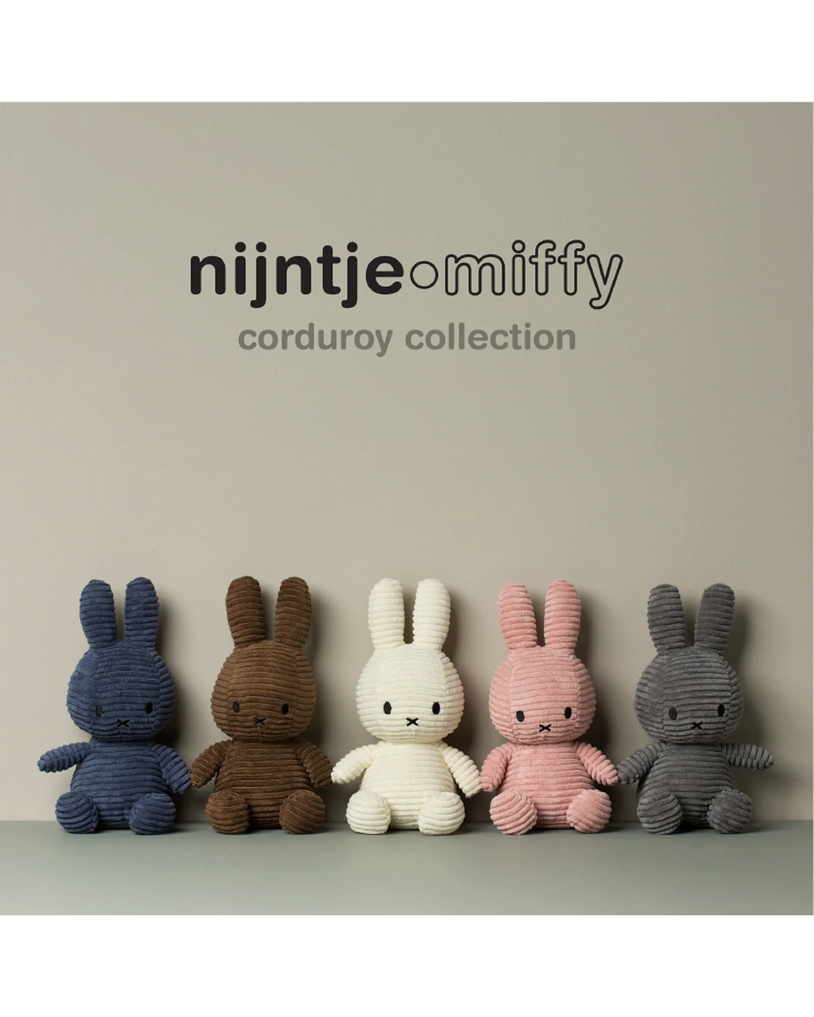 Miffy ECO Corduroy Pink 50cm - Image 6