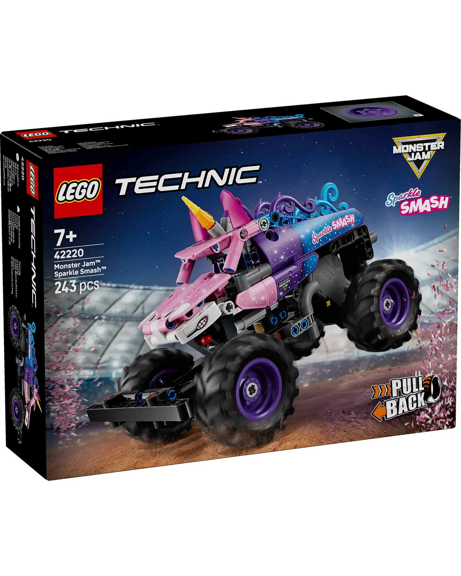 42220 Monster Jam Sparkle Smash Pull-Back