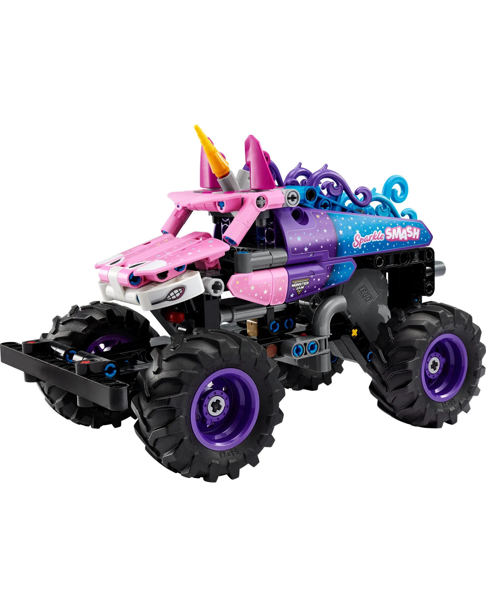 42220 Monster Jam Sparkle Smash Pull-Back - Image 3