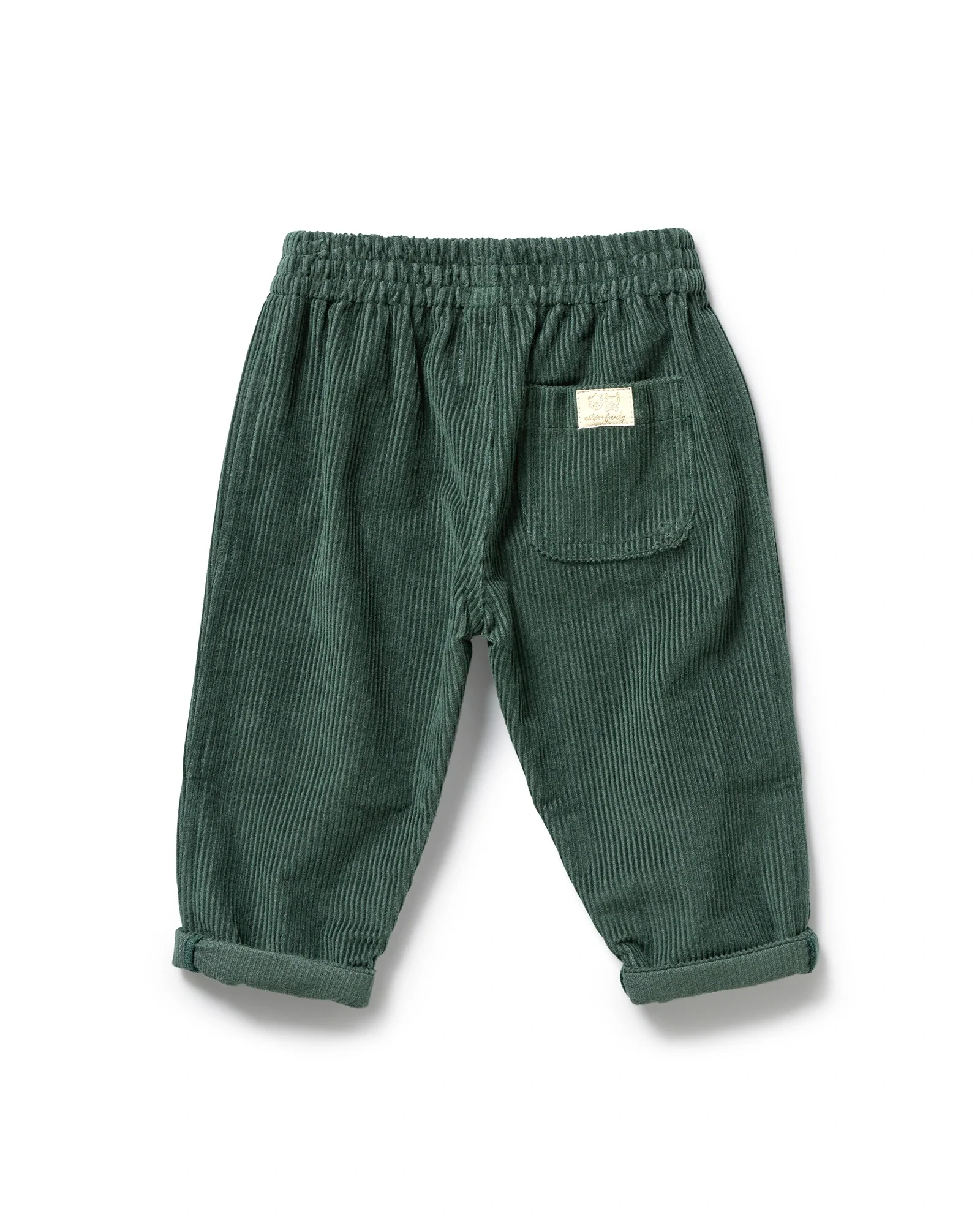 Moss Green Organic Cord Pant 12-18 mths - Image 2