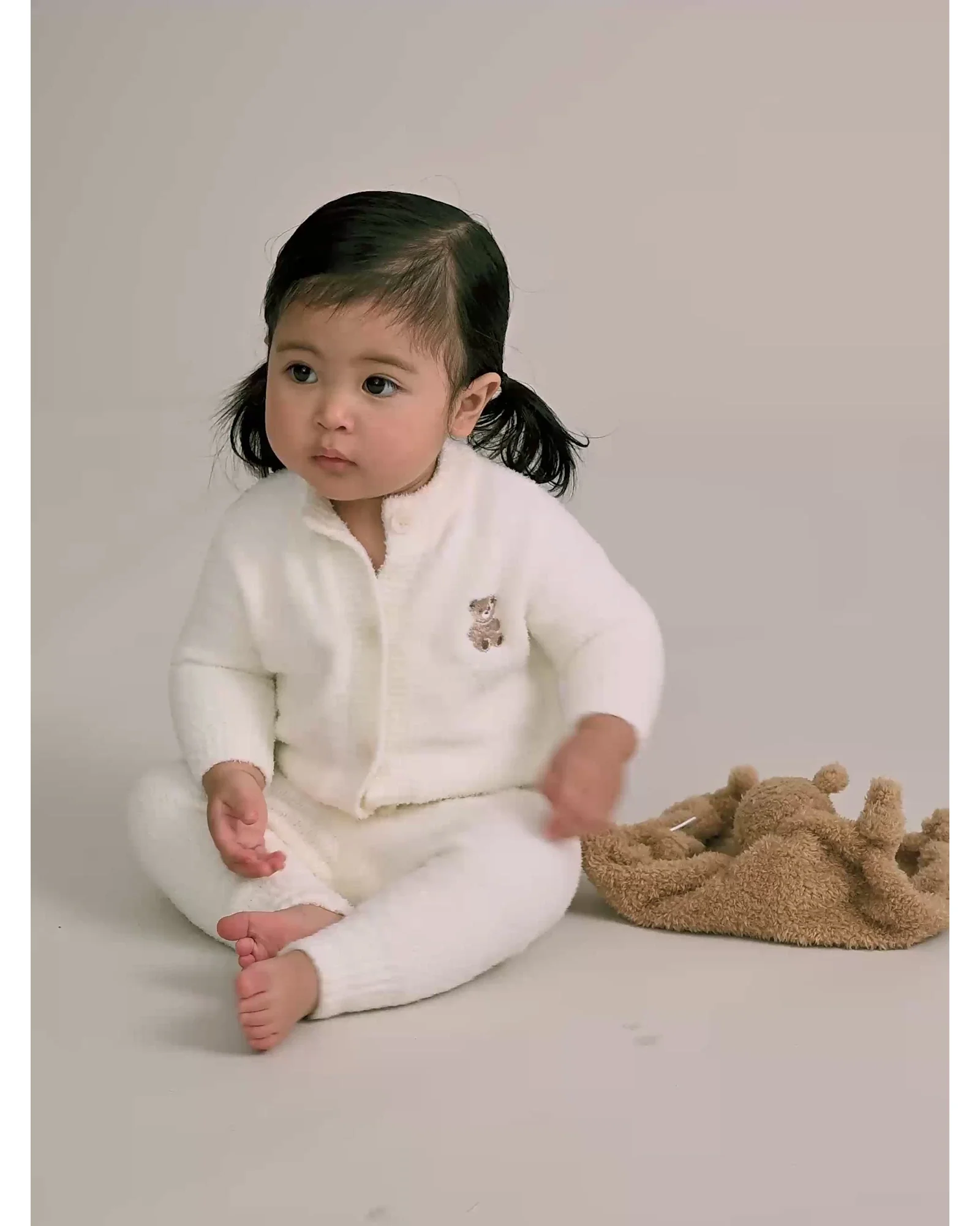 My First Hux Almond Milk 4Pc Boucle Newborn Set 0000 Newborn - Image 6
