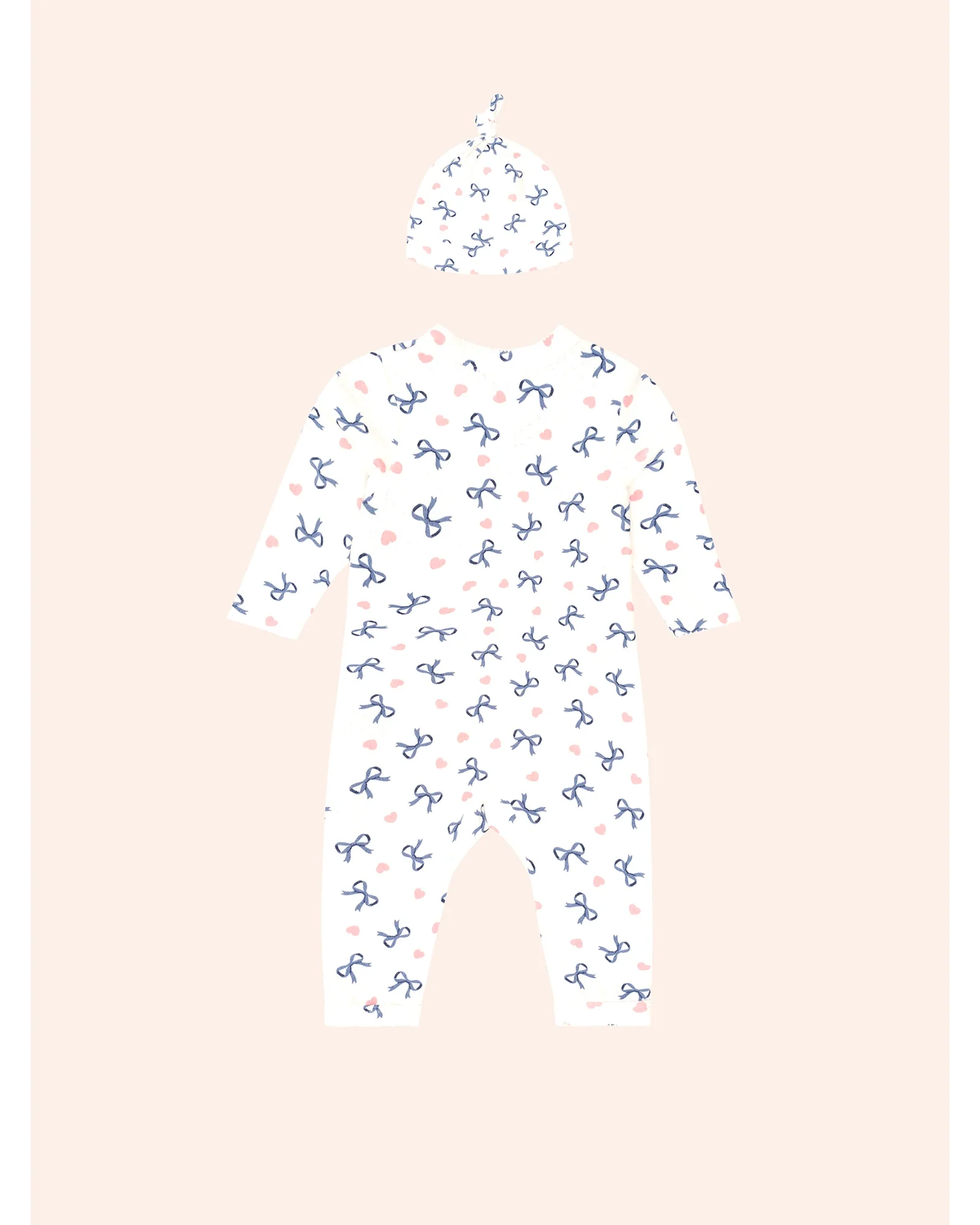 My First Hux Hearts And Bows Newborn Romper 0000 Newborn - Image 5
