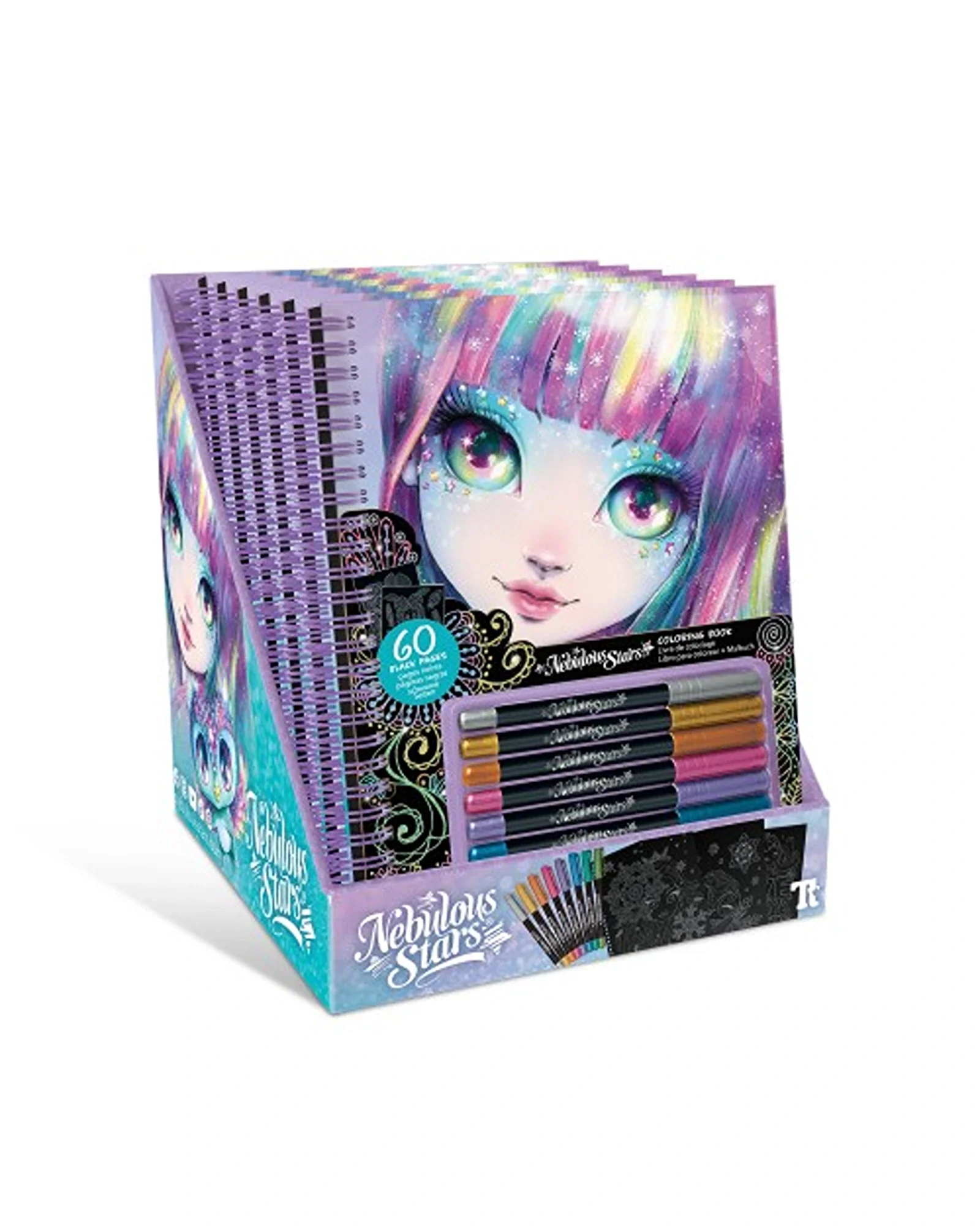 Nebuulous Stars Isador Black Pages Colouring Book