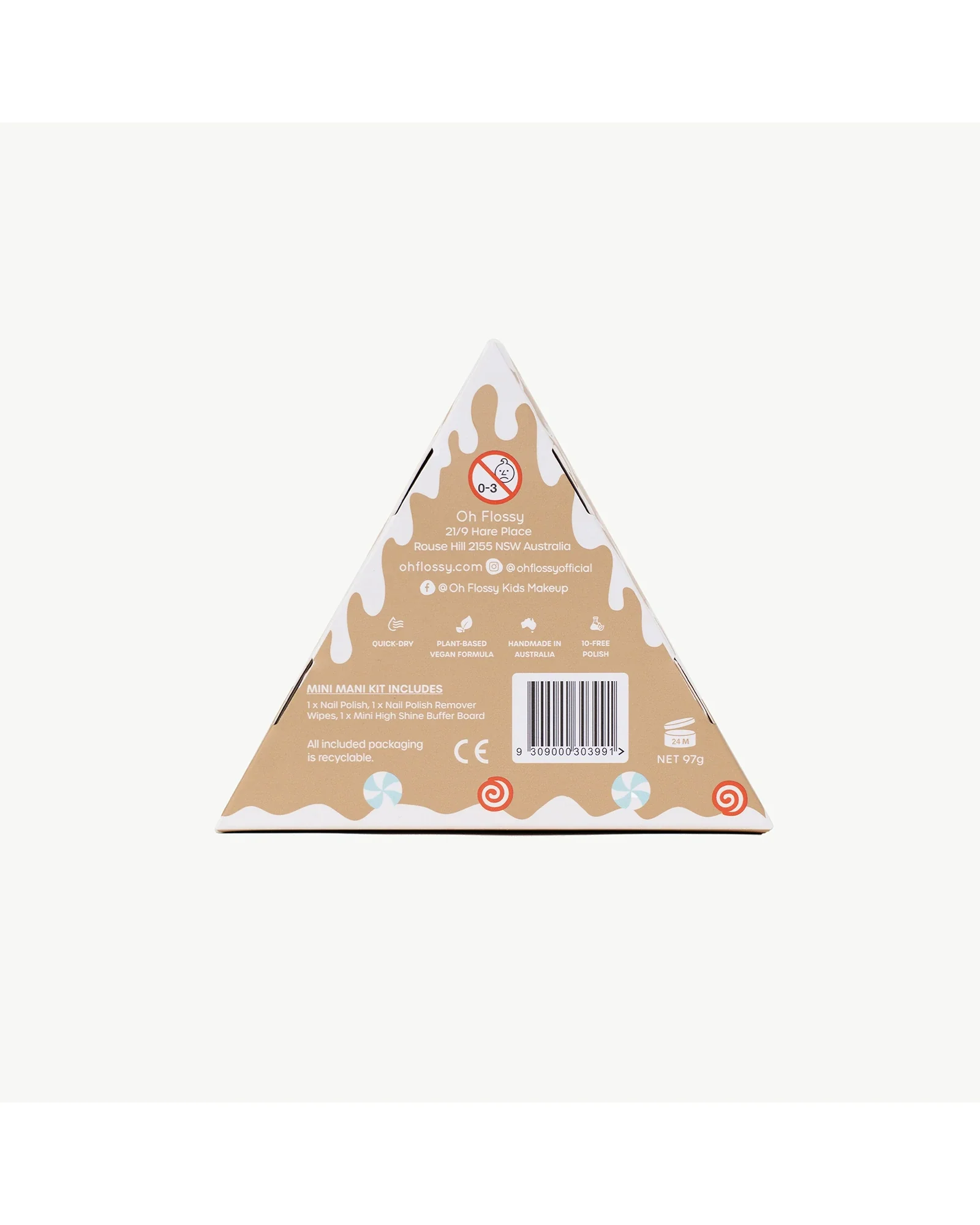 Oh Flossy Gingerbread House Mini Mani Set - Image 8