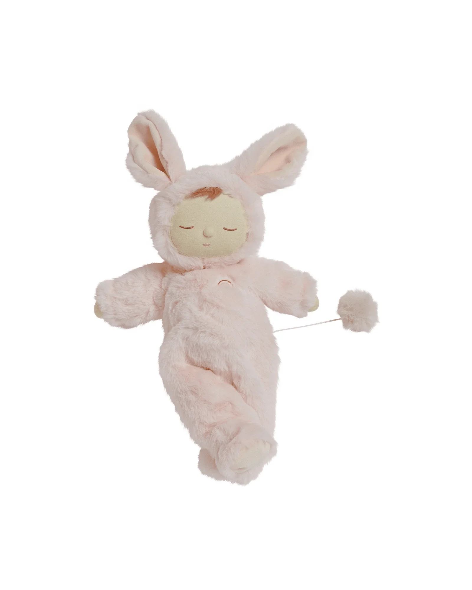Olli Ella Lullaby Cozy Dinkum Bunny Moppet - Pink - Image 2