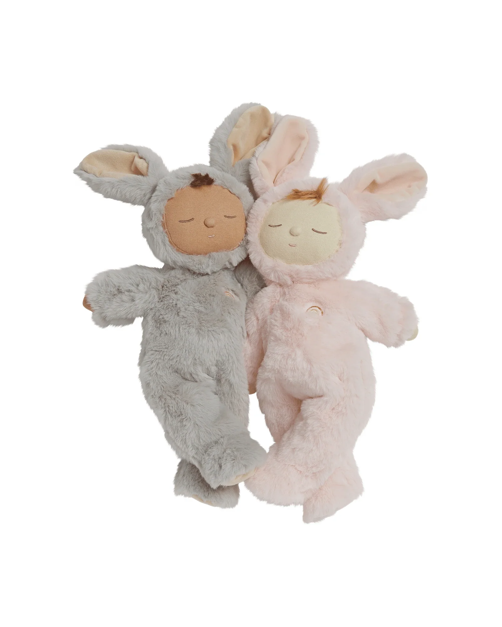 Olli Ella Lullaby Cozy Dinkum Bunny Moppet - Pink - Image 6