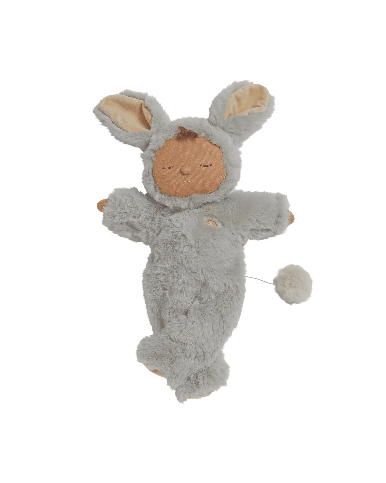 Olli Ella Lullaby Cozy Dinkum Bunny Pip - Smoke - Image 2