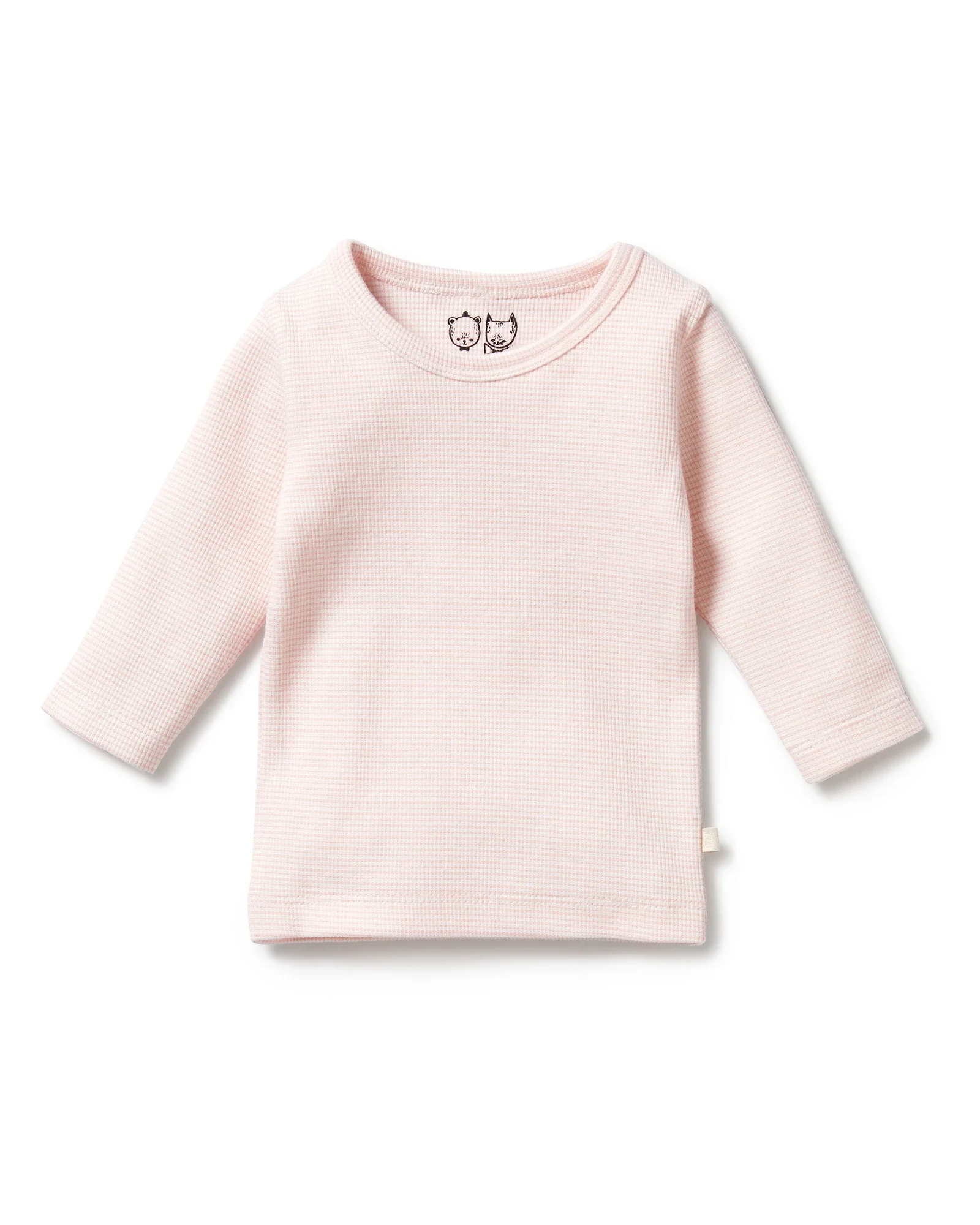 Organic Stripe Rib Long Sleeved Top 6-12 mths