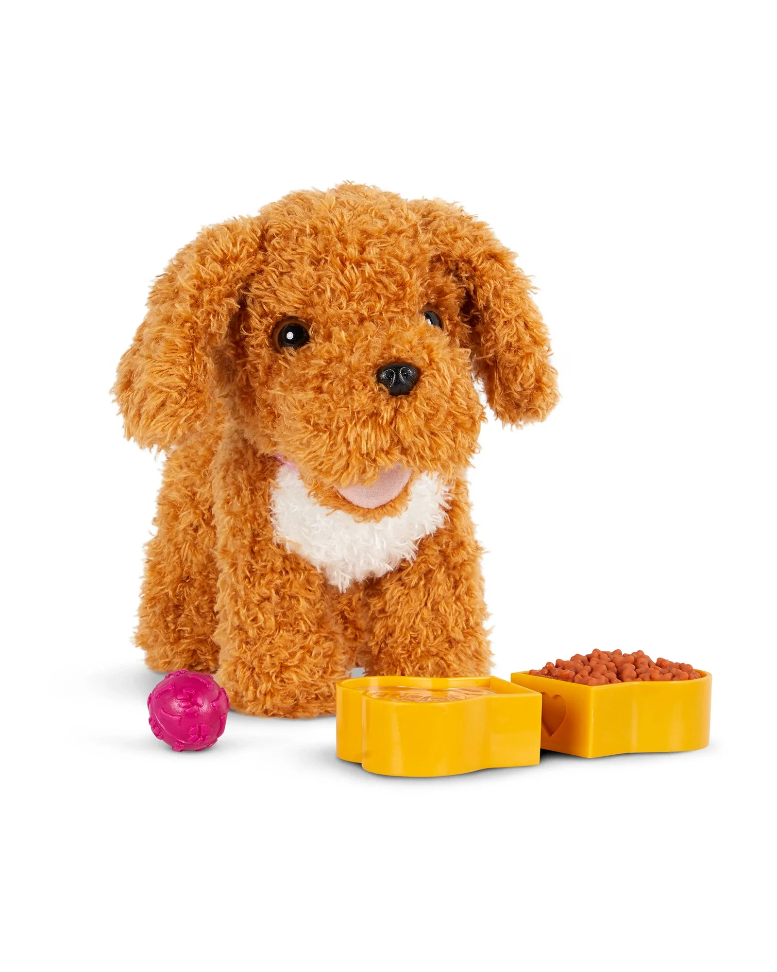 6" Standing Poodle Plush Pup with Carrier - Image 6