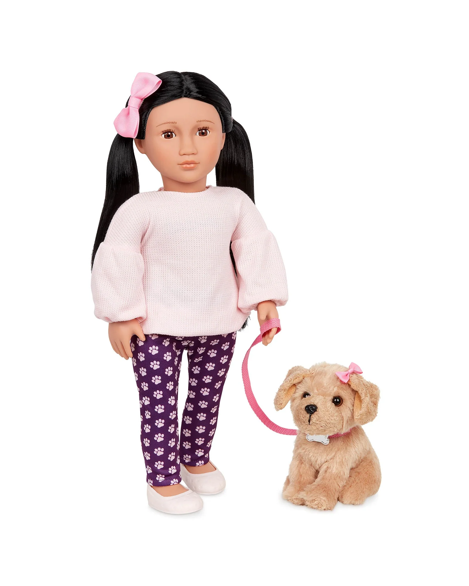 Doll with Pet Dog, Jin & Charm - Image 2