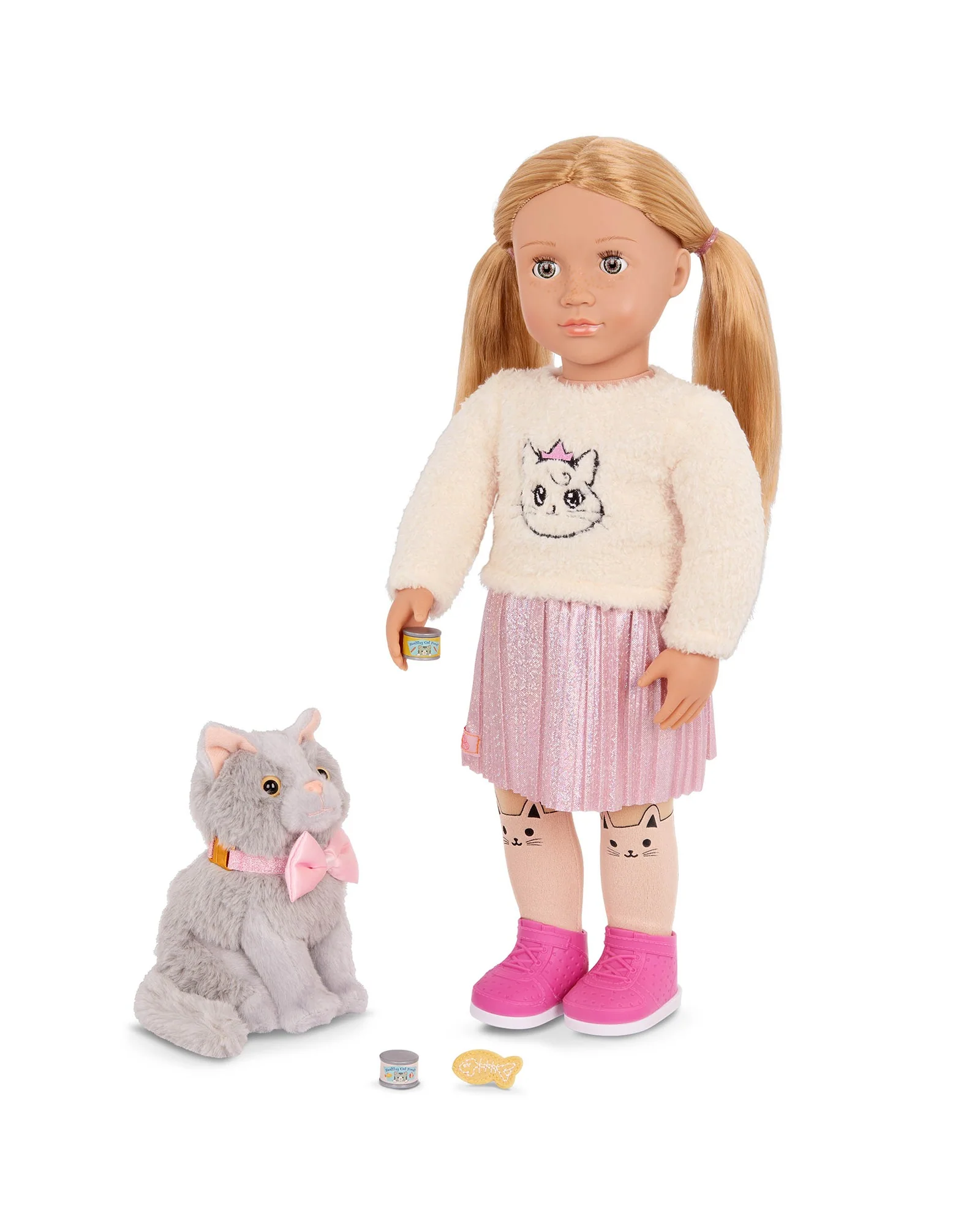 Doll with Pet Kitten, Sheela & Sammy