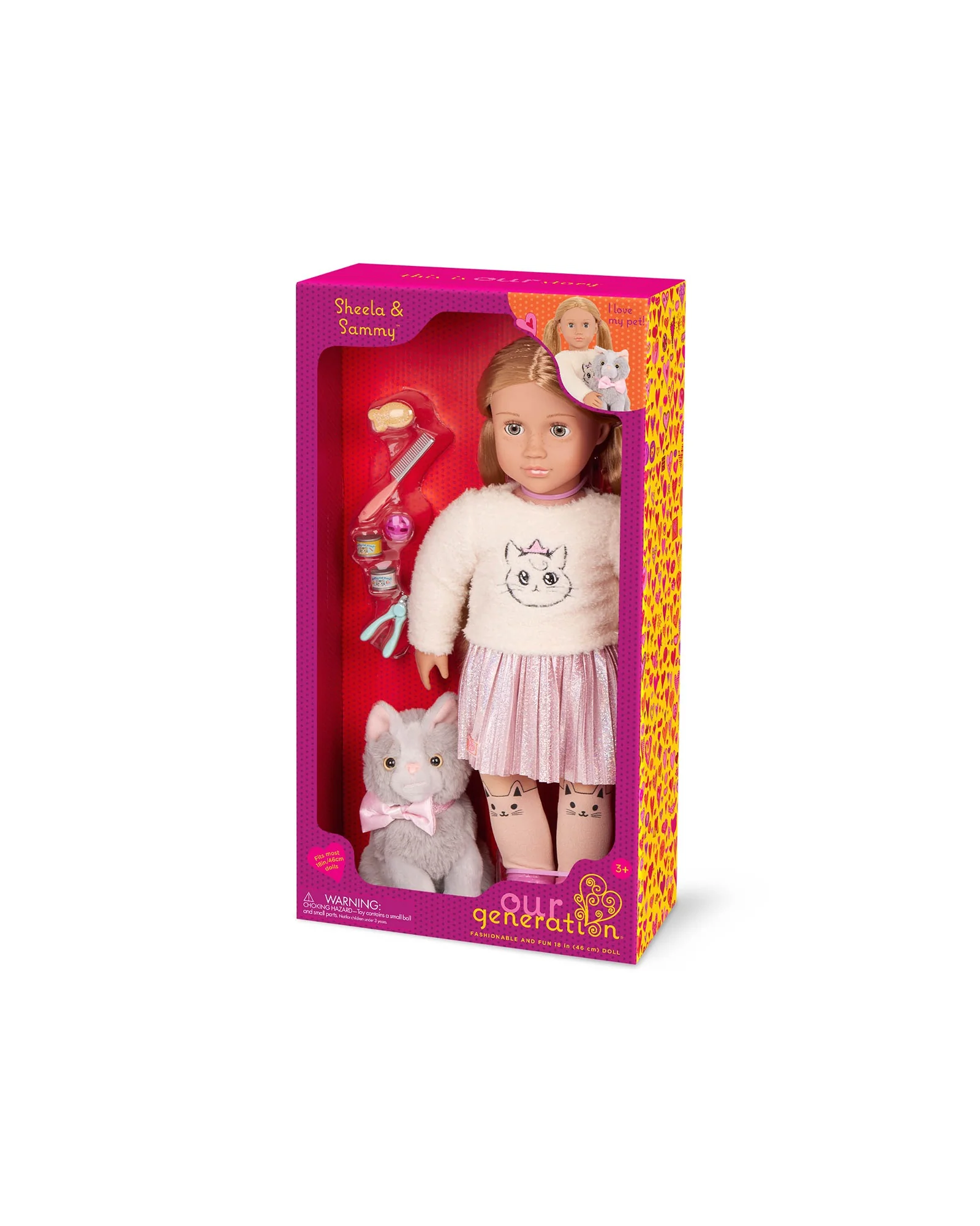 Doll with Pet Kitten, Sheela & Sammy - Image 2