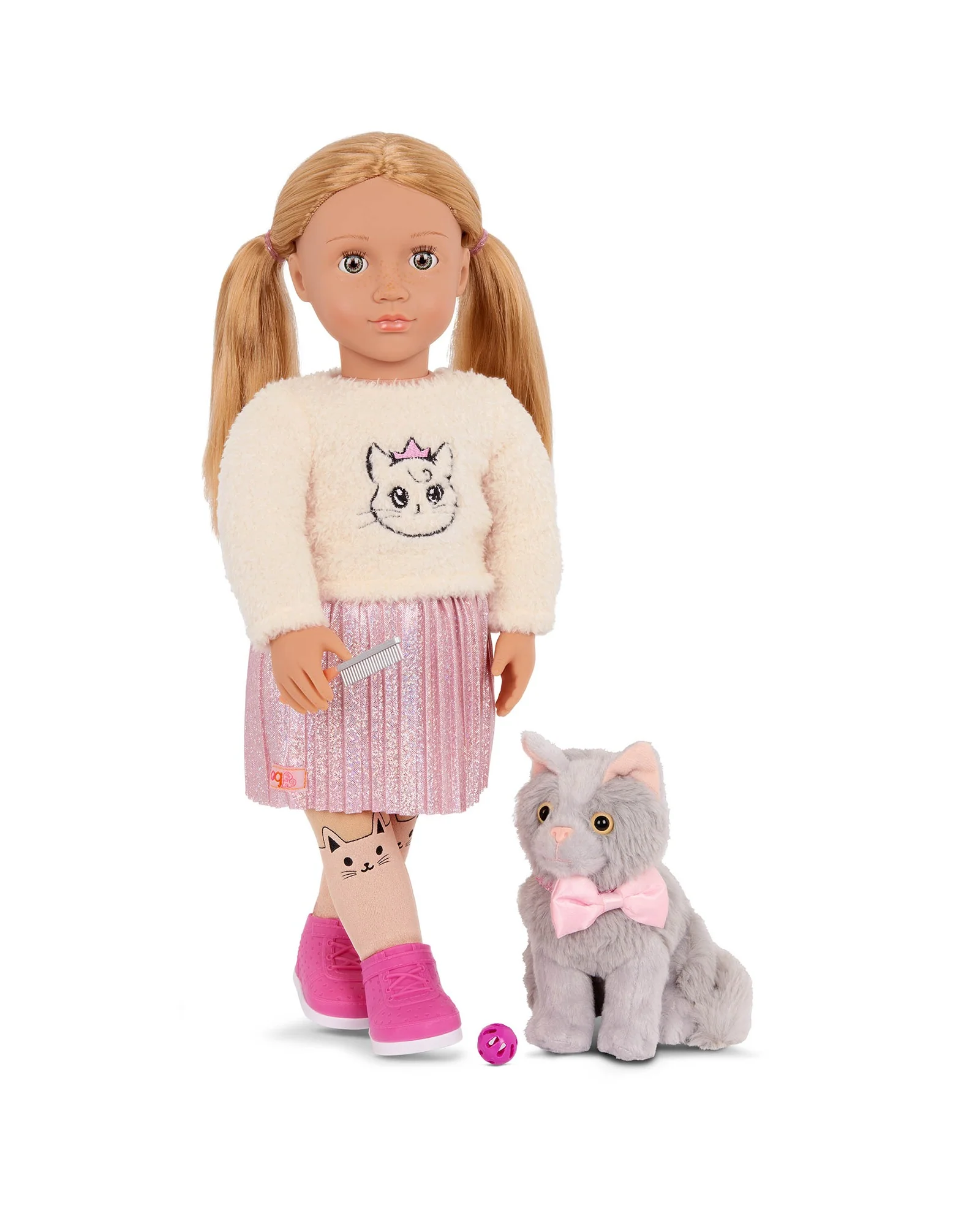Doll with Pet Kitten, Sheela & Sammy - Image 4